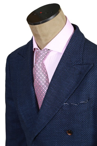 Sartorio Birdseye Virgin Wool Double Breasted Sport Jacket