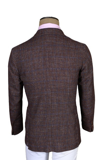 Sartorio Plaid Wool-Cotton Sport Jacket