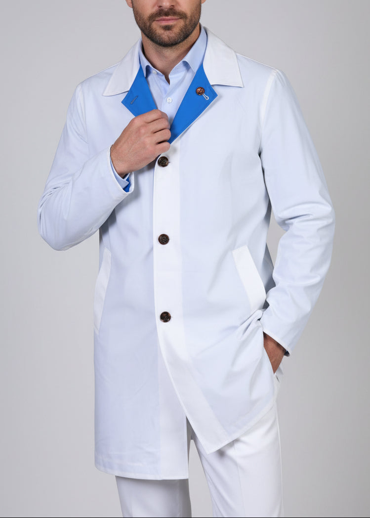 Kired by Kiton Ben Reversible Raincoat