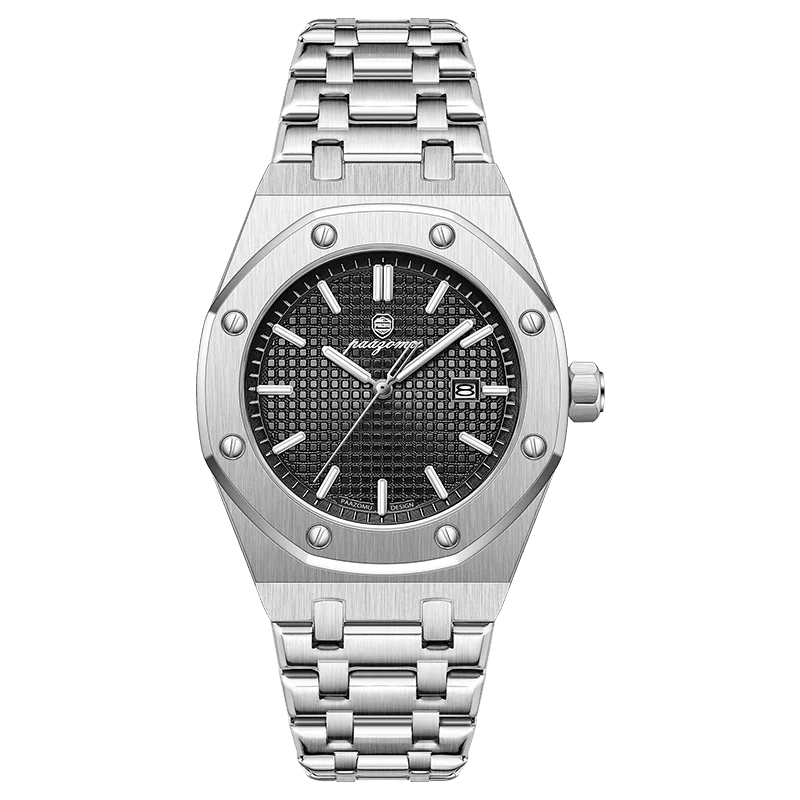 PAAZOMU High Quality Original Men Clock Waterproof Luminous Date Luxury Man Watch Stainless Steel Quartz Men's Watches Male+Box - Overture Gifts