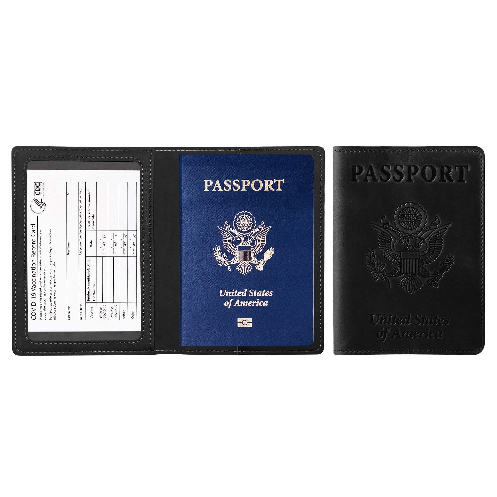 Passport Holder with Vaccination Card Protector - Overture Gifts