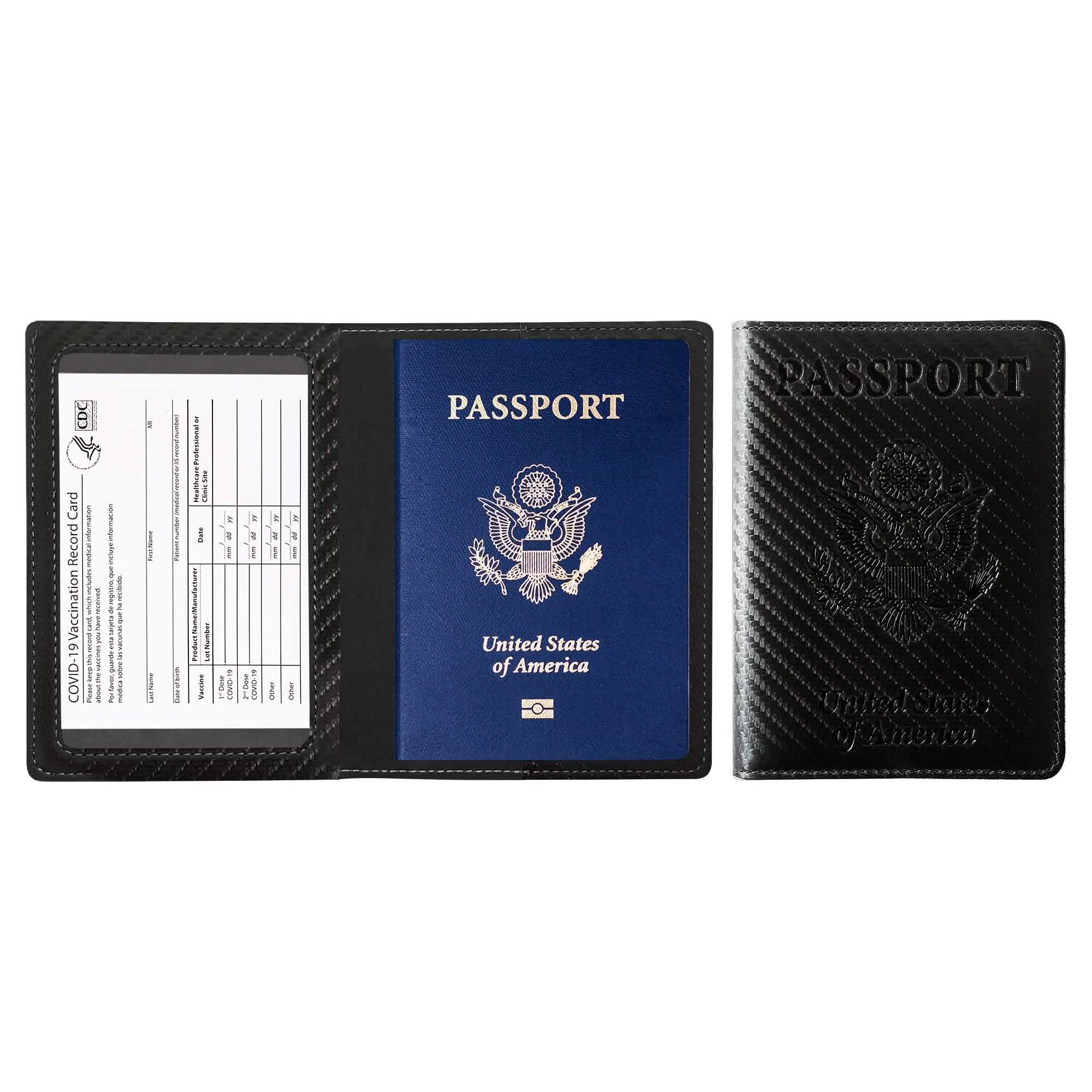 Passport Holder with Vaccination Card Protector - Overture Gifts