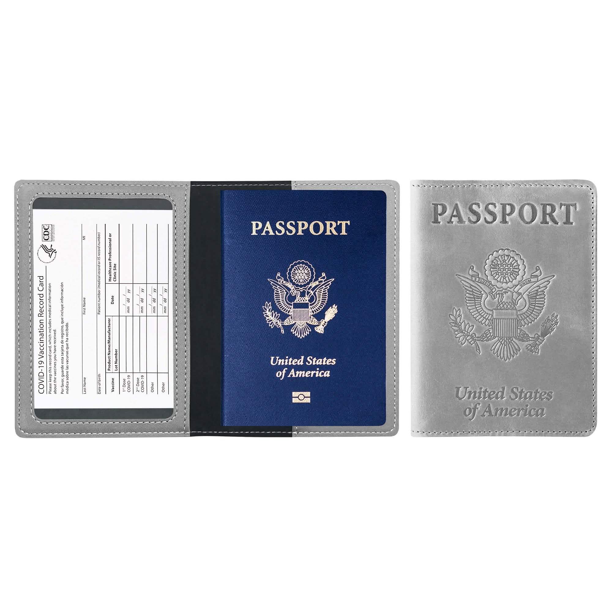 Passport Holder with Vaccination Card Protector - Overture Gifts
