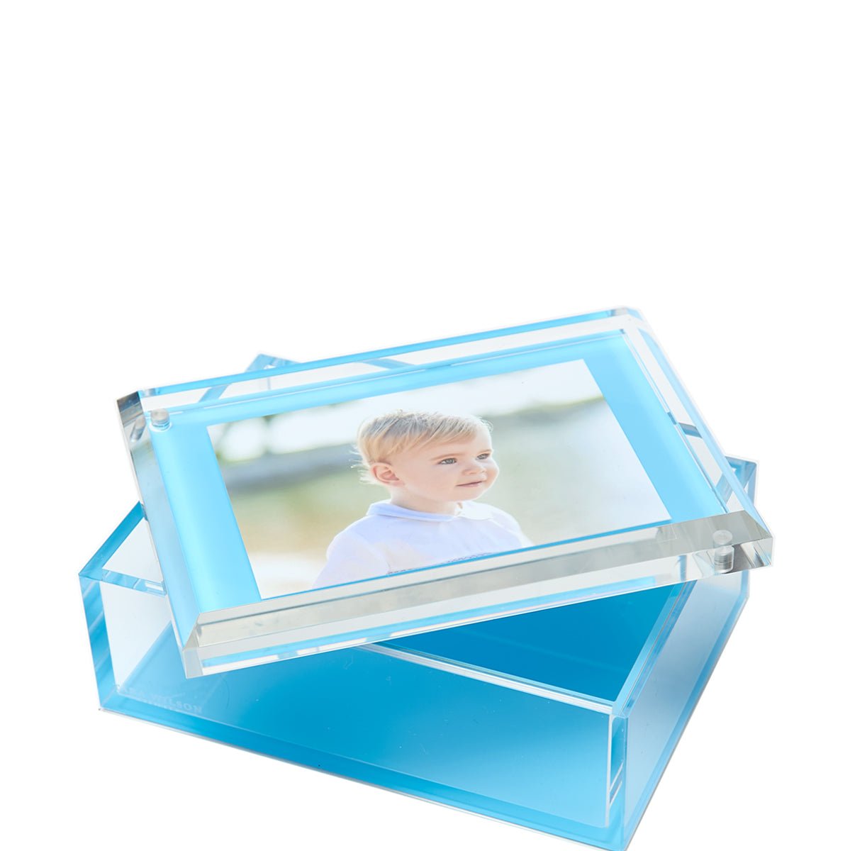 Pastel Blue Acrylic 5" x 7" Photo Box