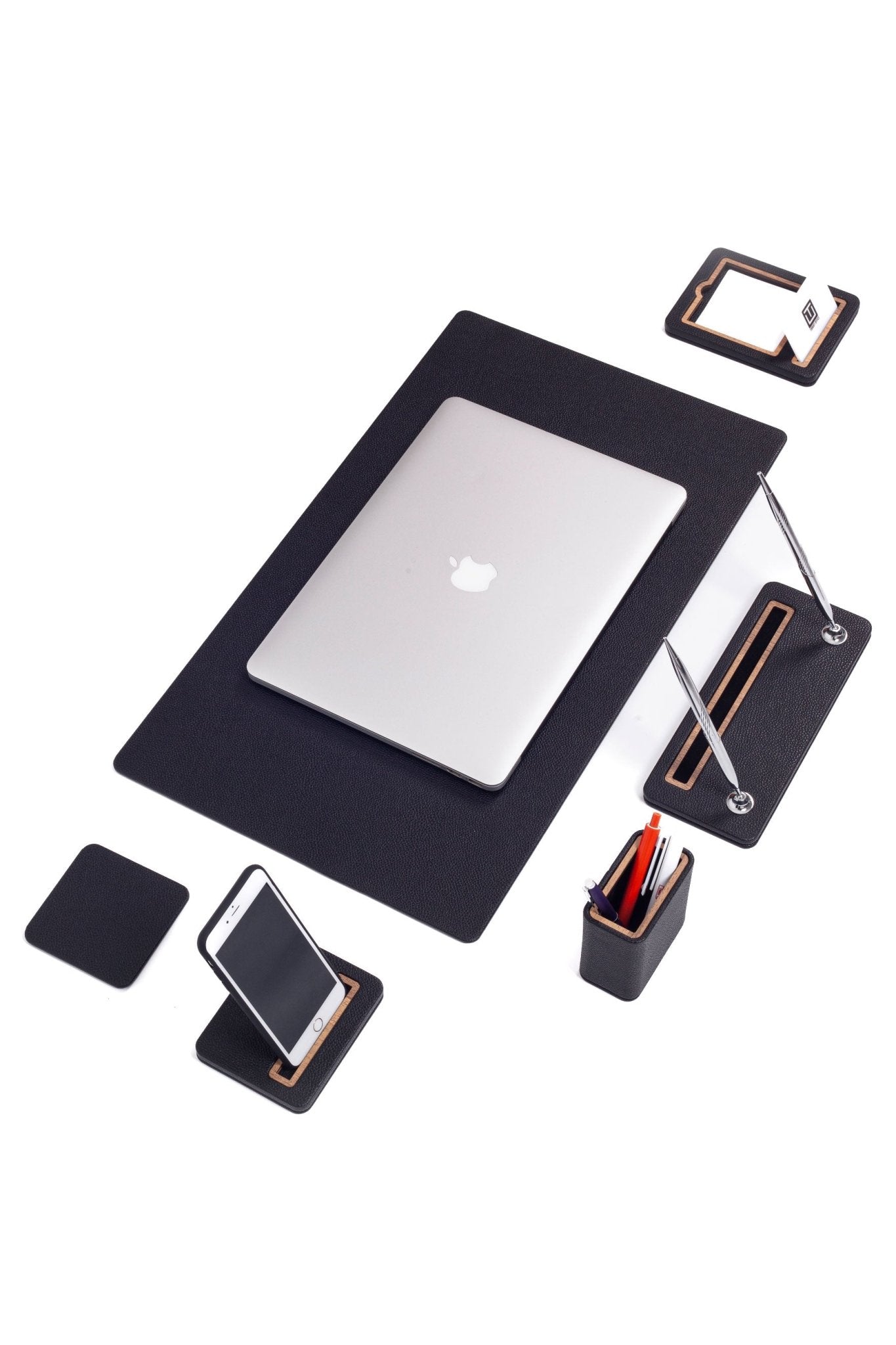 Pera Leather Desk Set 6 Pieces - Overture Gifts