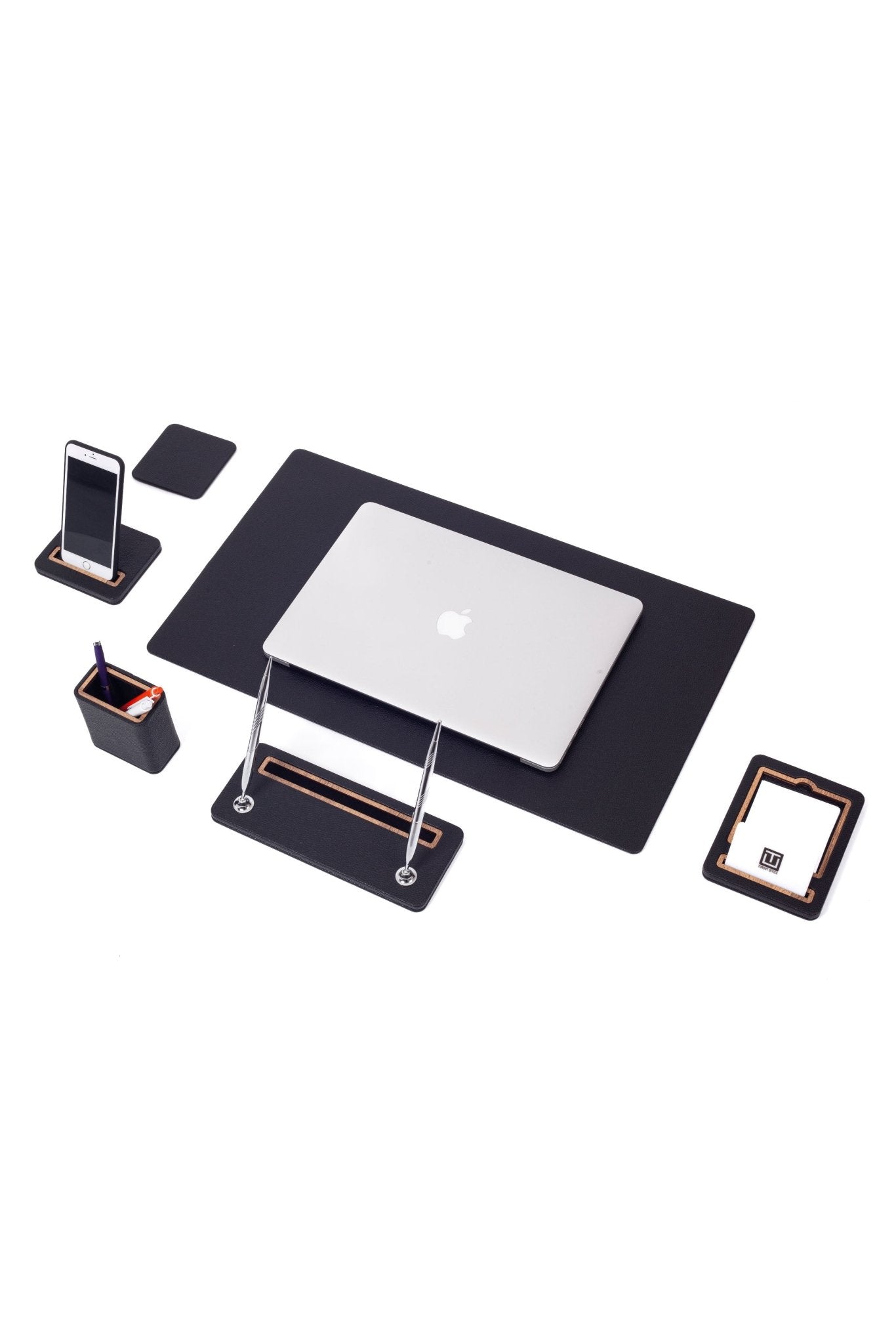 Pera Leather Desk Set 6 Pieces - Overture Gifts