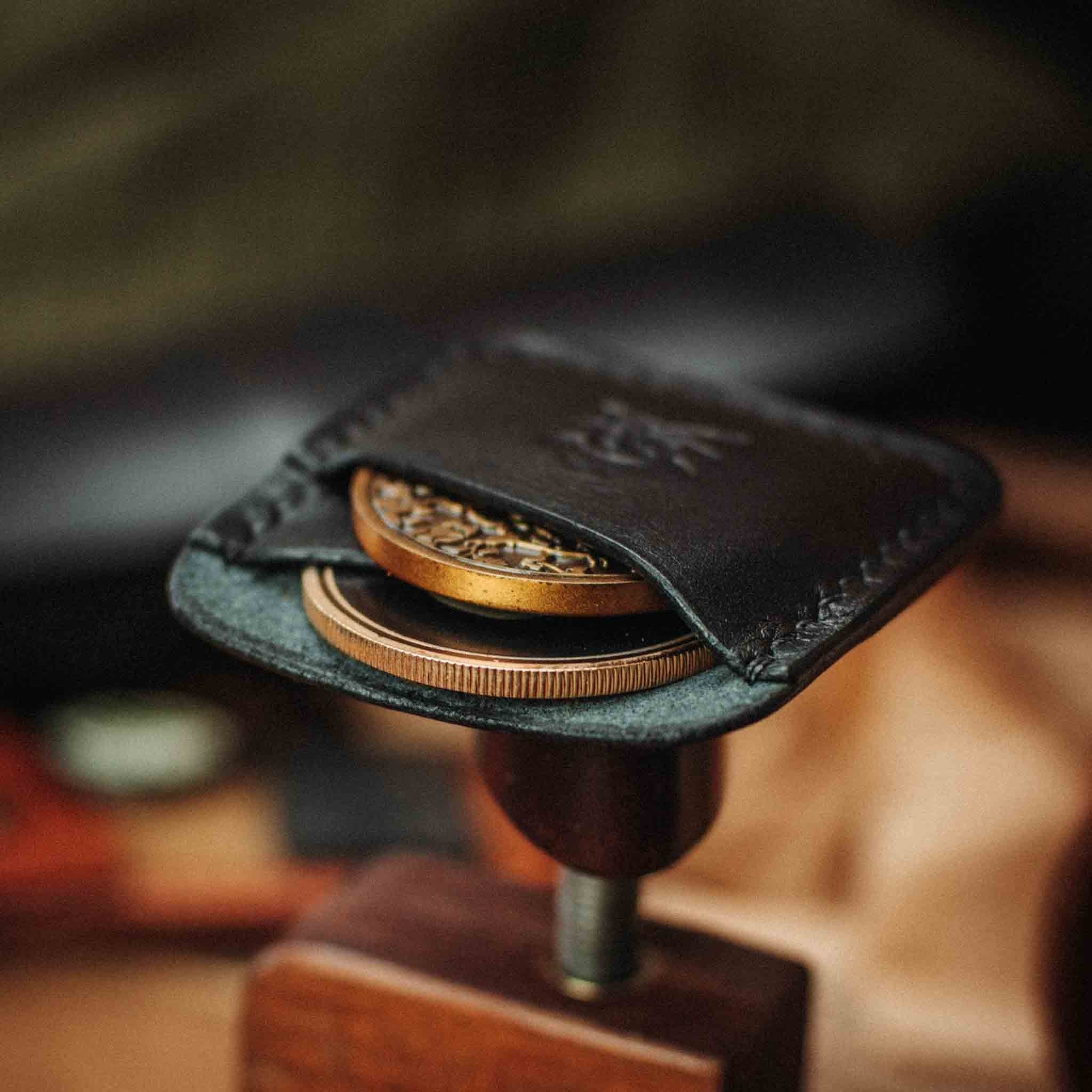 Peso Pocket Duo – Leather Holder for Two Coins | Pirate Goods - Overture Gifts
