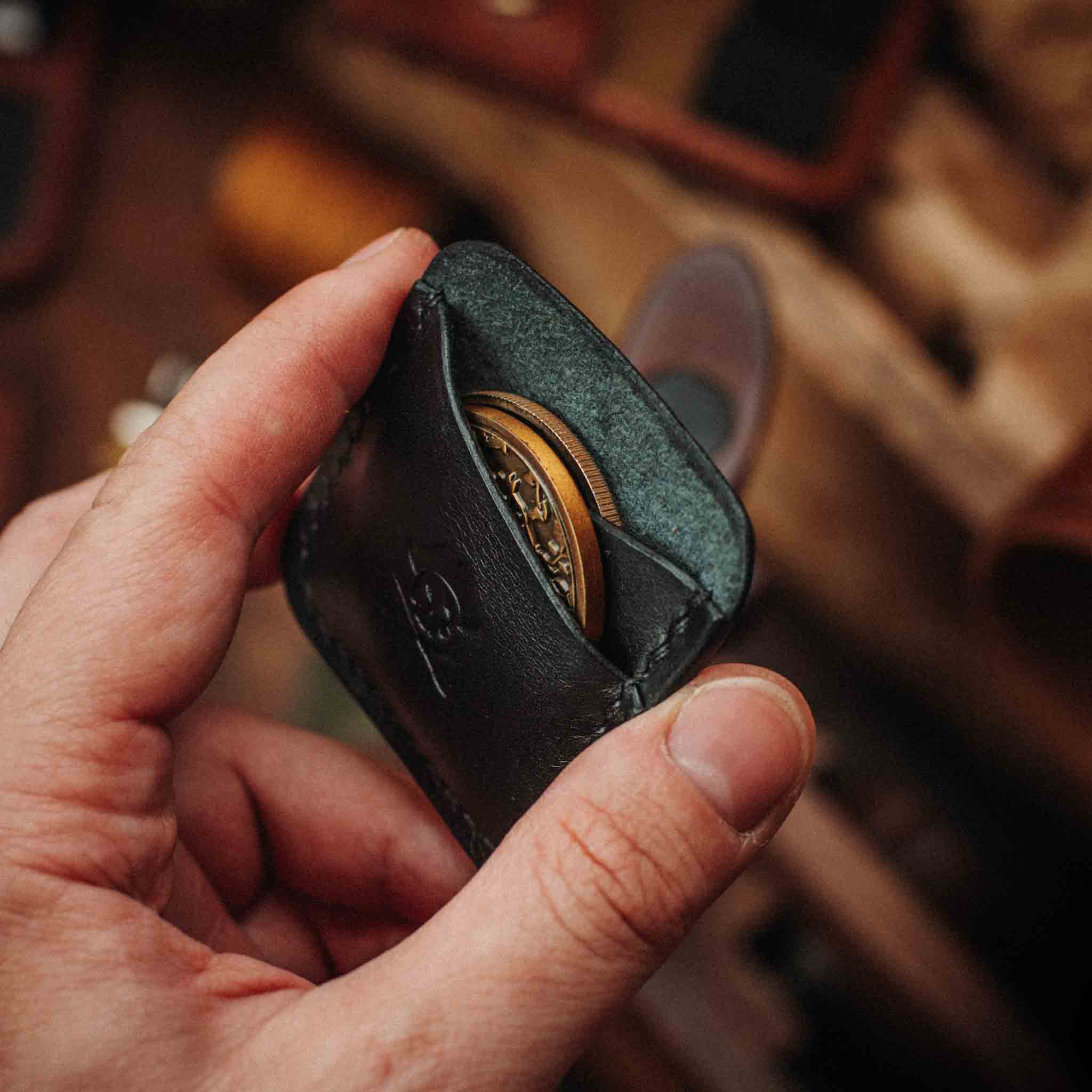 Peso Pocket Duo – Leather Holder for Two Coins | Pirate Goods - Overture Gifts
