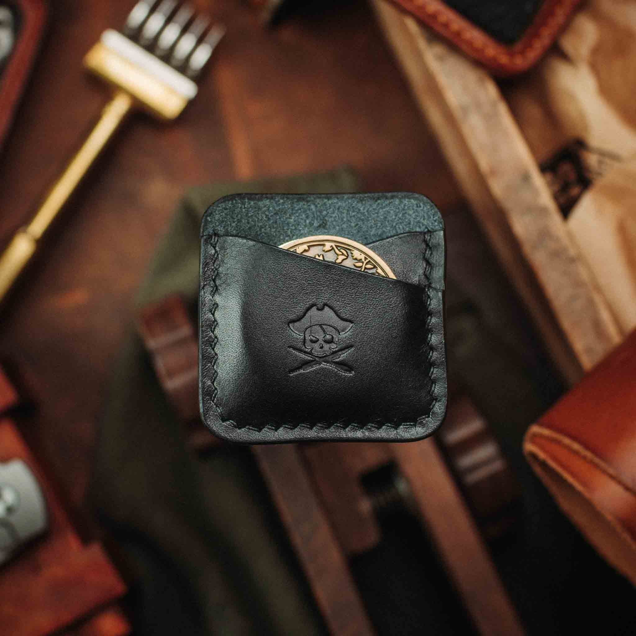 Peso Pocket Duo – Leather Holder for Two Coins | Pirate Goods - Overture Gifts