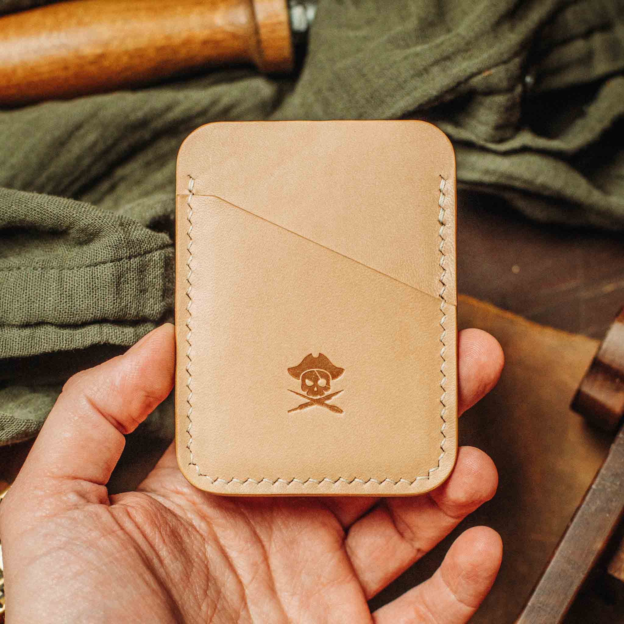 Pirate Goods Boatswain v3 – Minimalist Leather Card Holder - Overture Gifts