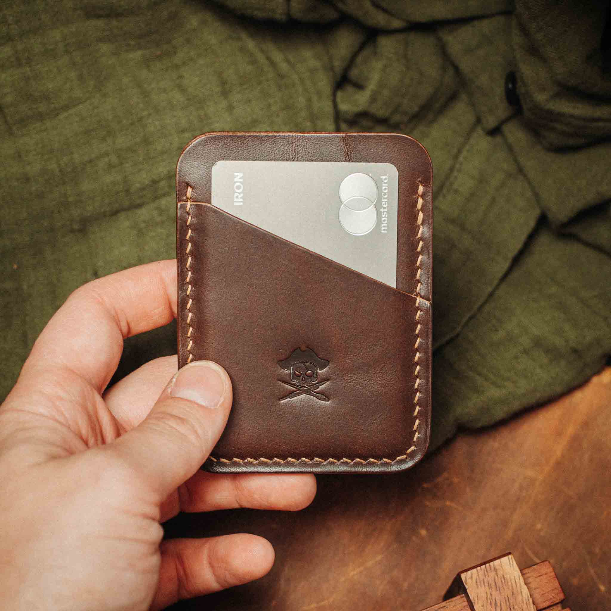 Pirate Goods Boatswain v3 – Minimalist Leather Card Holder - Overture Gifts