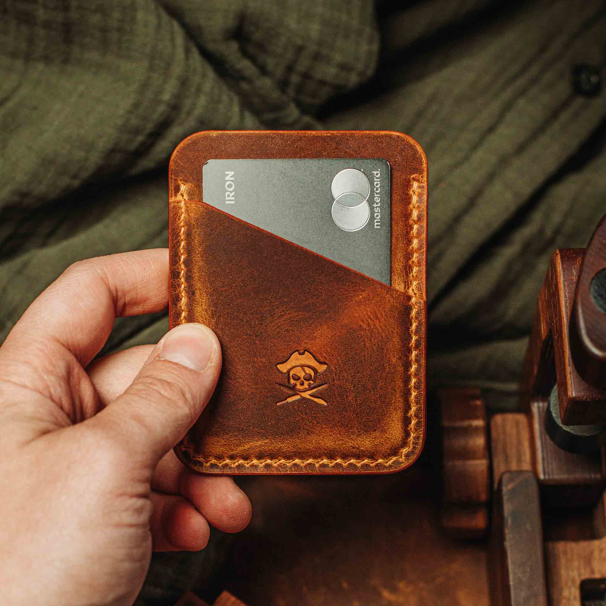 Pirate Goods Boatswain v3 – Minimalist Leather Card Holder - Overture Gifts