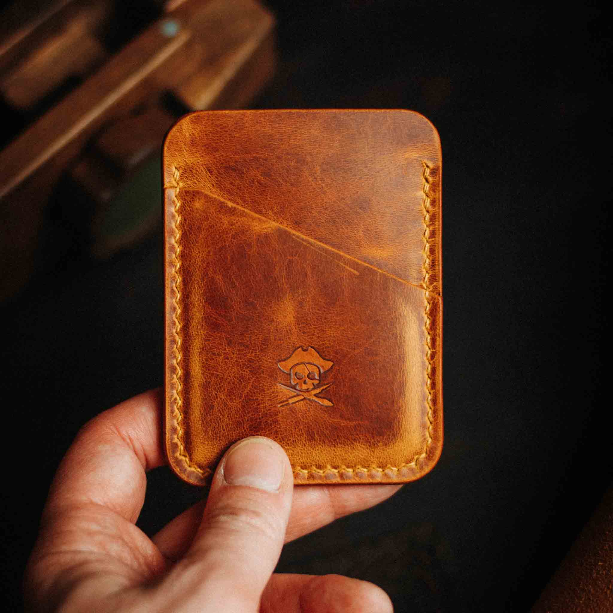 Pirate Goods Boatswain v3 – Minimalist Leather Card Holder - Overture Gifts