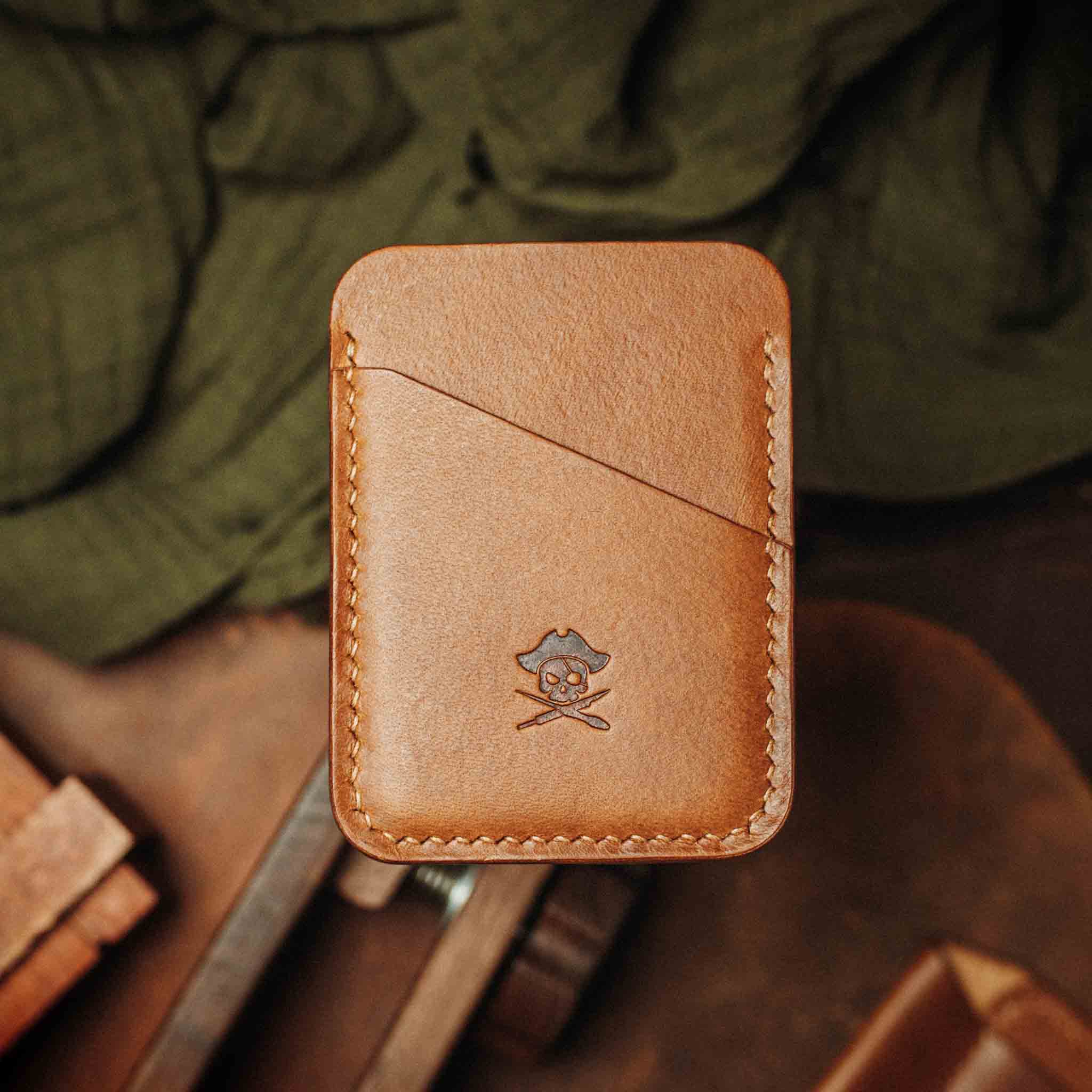 Pirate Goods Boatswain v3 – Minimalist Leather Card Holder - Overture Gifts
