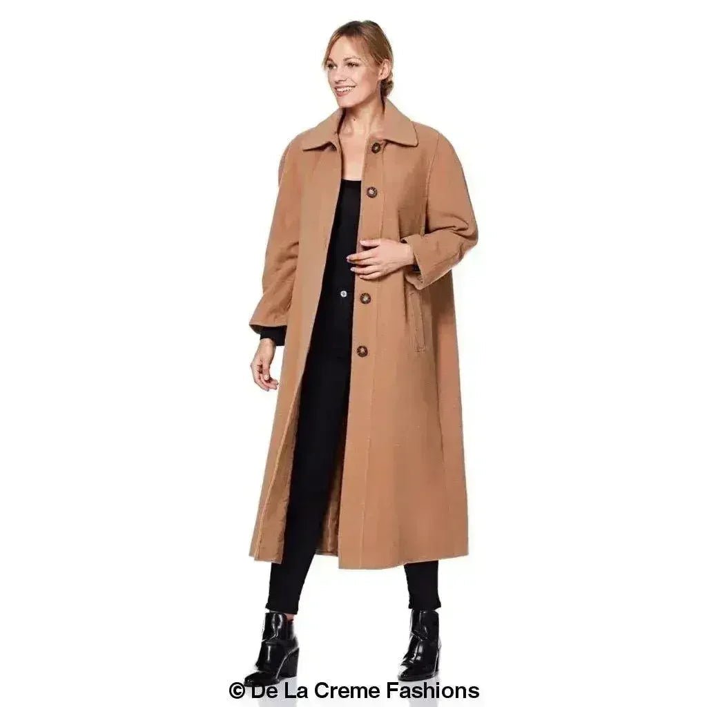 Plus Size Wool Cashmere Coat - Curve Inclusive | Femstylo - Overture Gifts