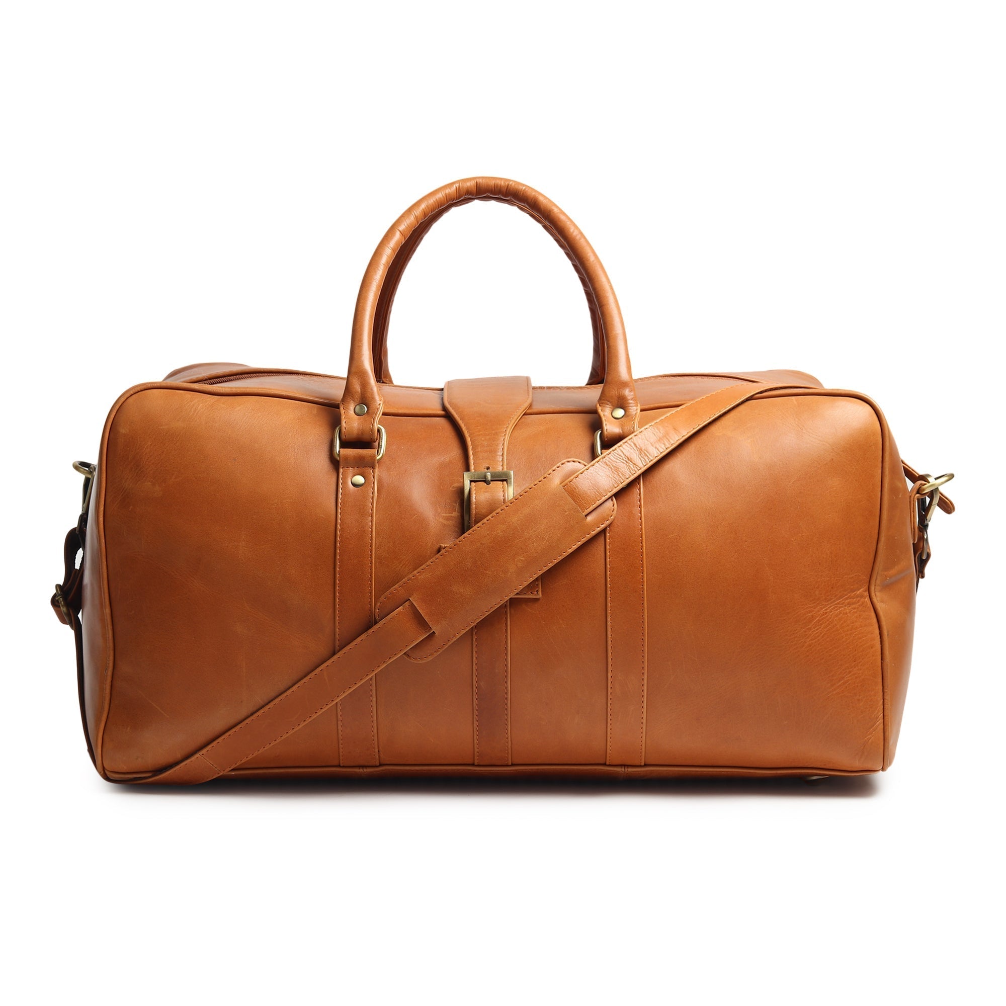 Port Blair Leather Duffle Travel Bag - Overture Gifts