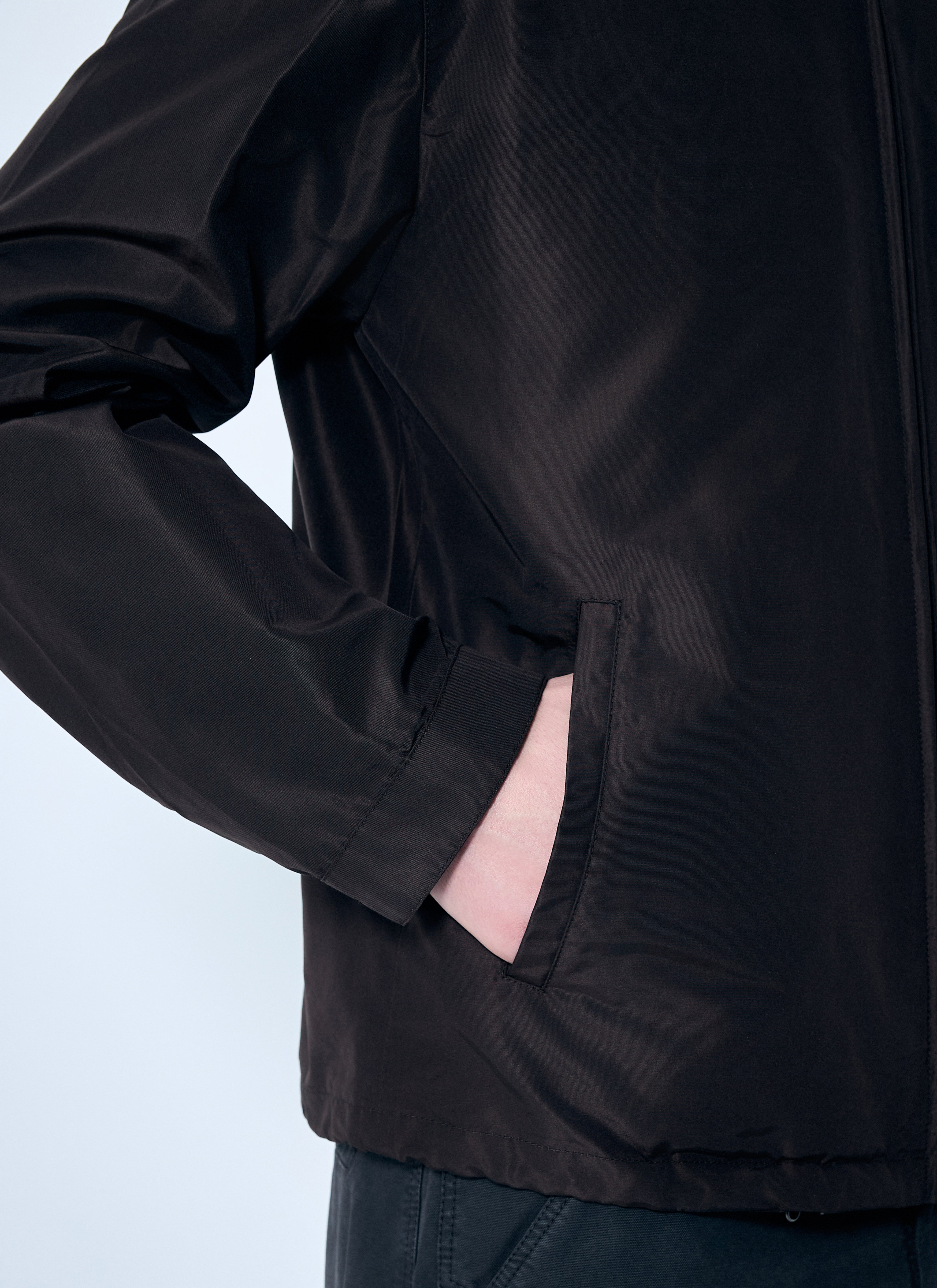 Prada Men Silk Hooded Jacket