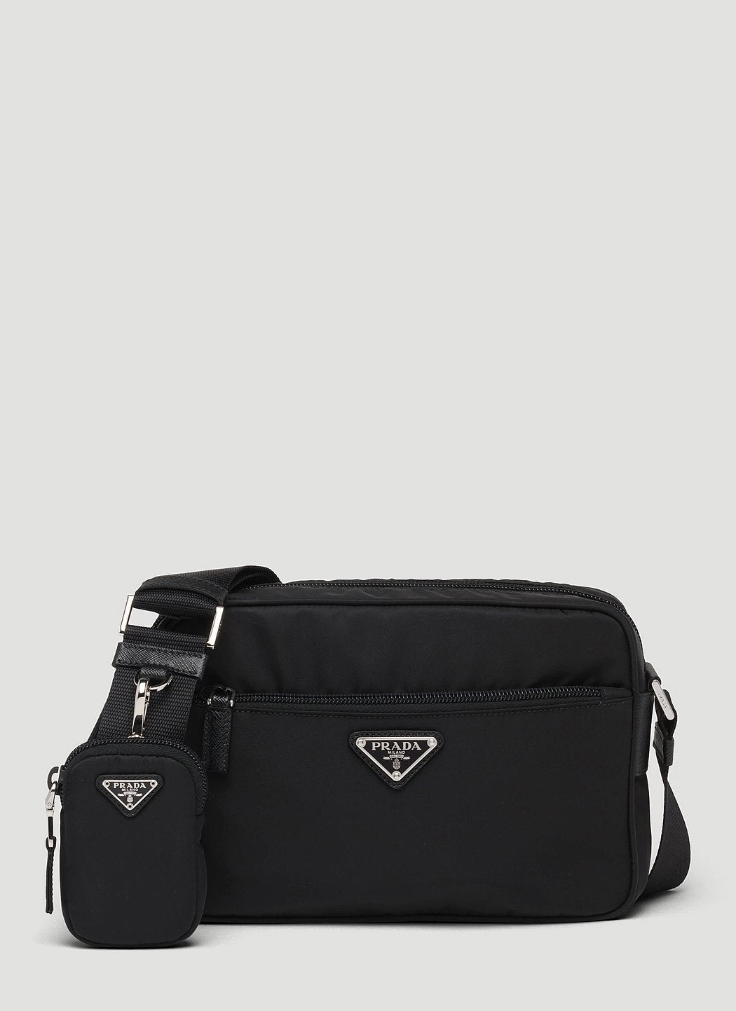 Prada Women Re-Nylon And Saffiano Leather Shoulder Bag