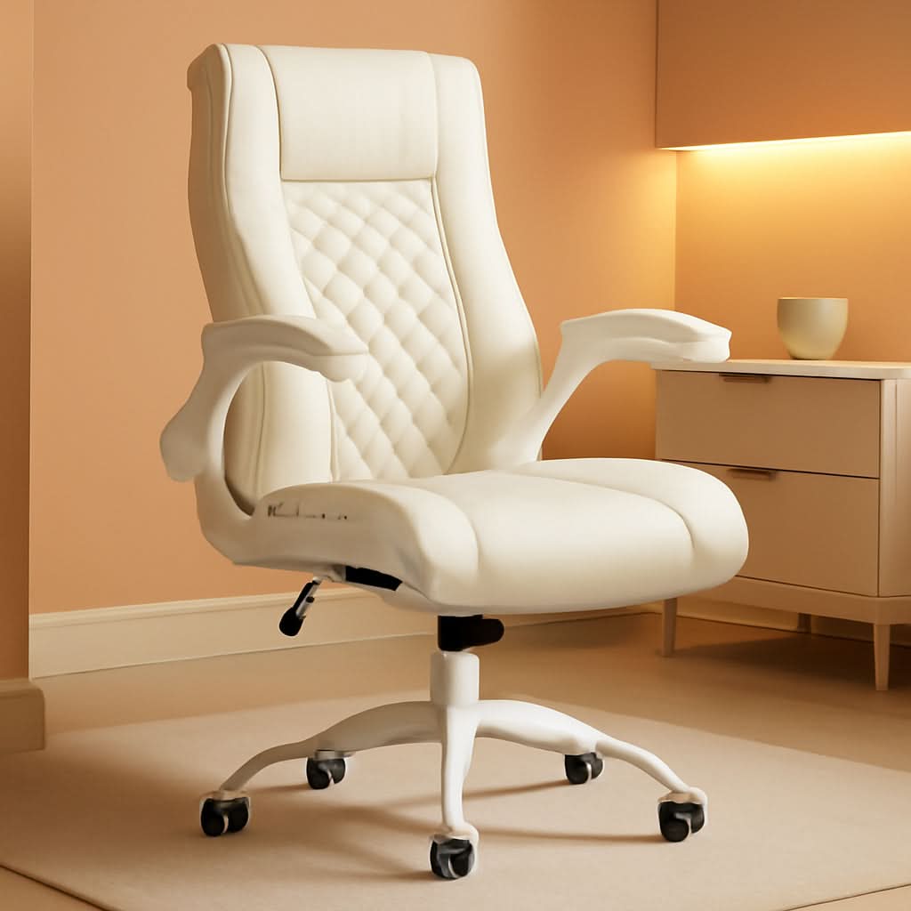 PU Leather Executive Office Chair With Flip Up Armrests - Overture Gifts