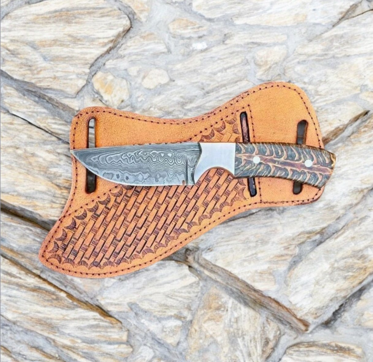 Ranch Cowboy Knives – Handmade Rasp Tool Blade with Pine Cone Handle 8 - Overture Gifts