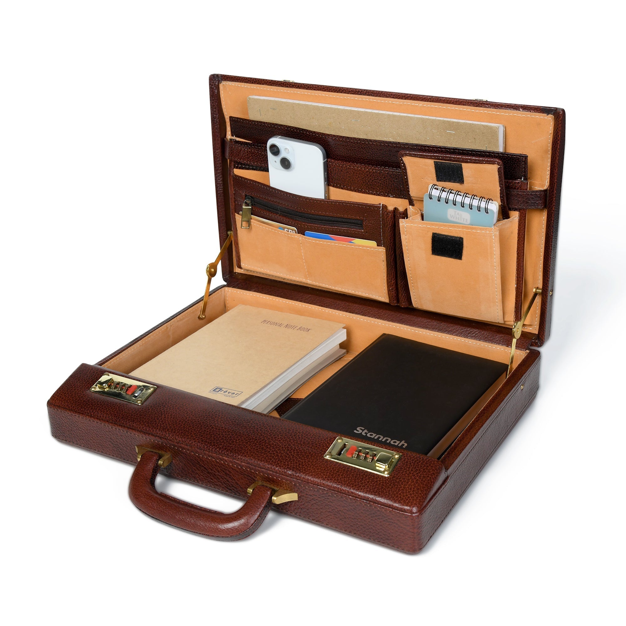 Rich Brown Office Suitcase - Overture Gifts