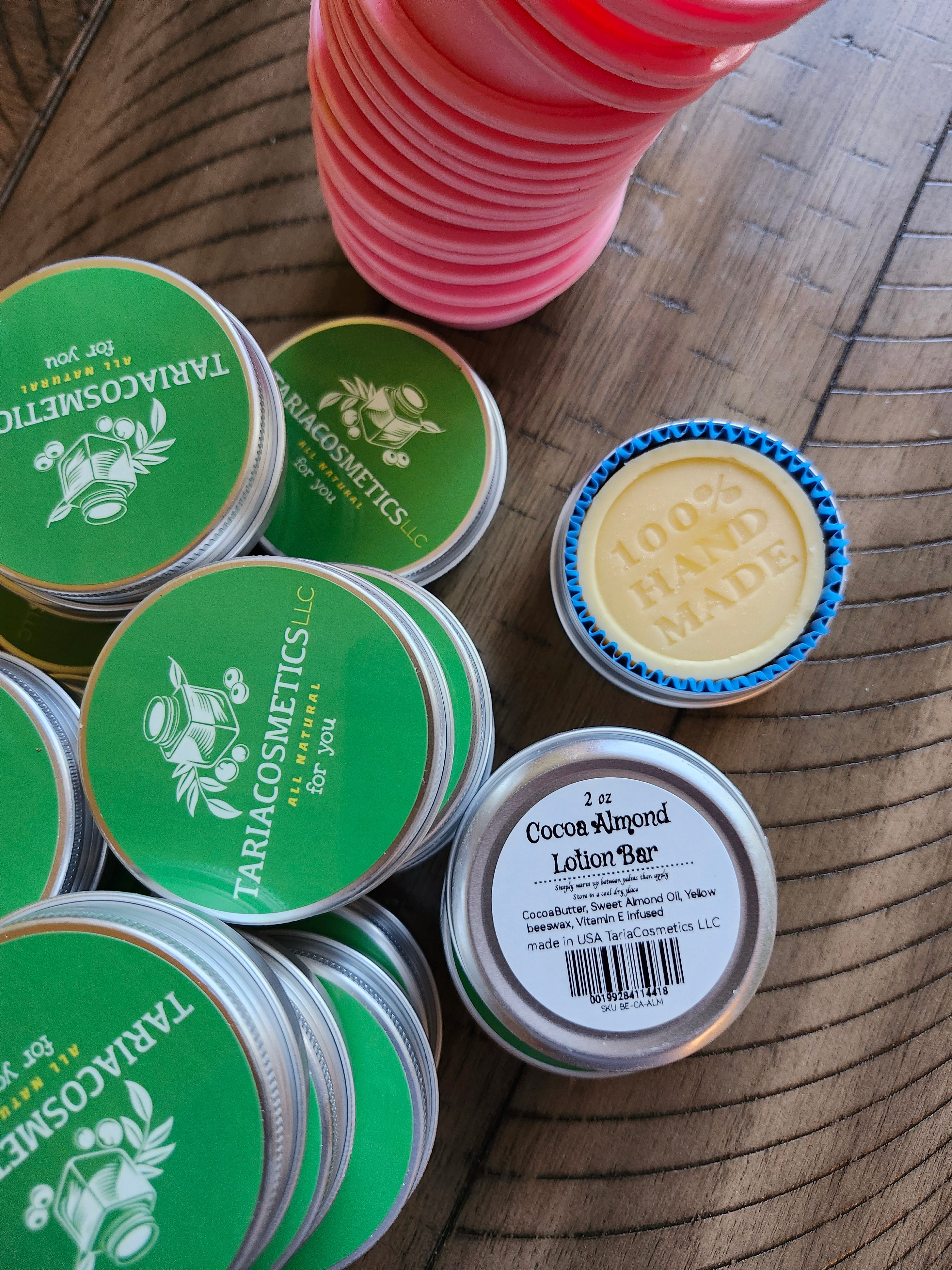 Cocoa Almond Lotion Bar - Organic Cocoa Butter & Almond Oil for Radiant Skin