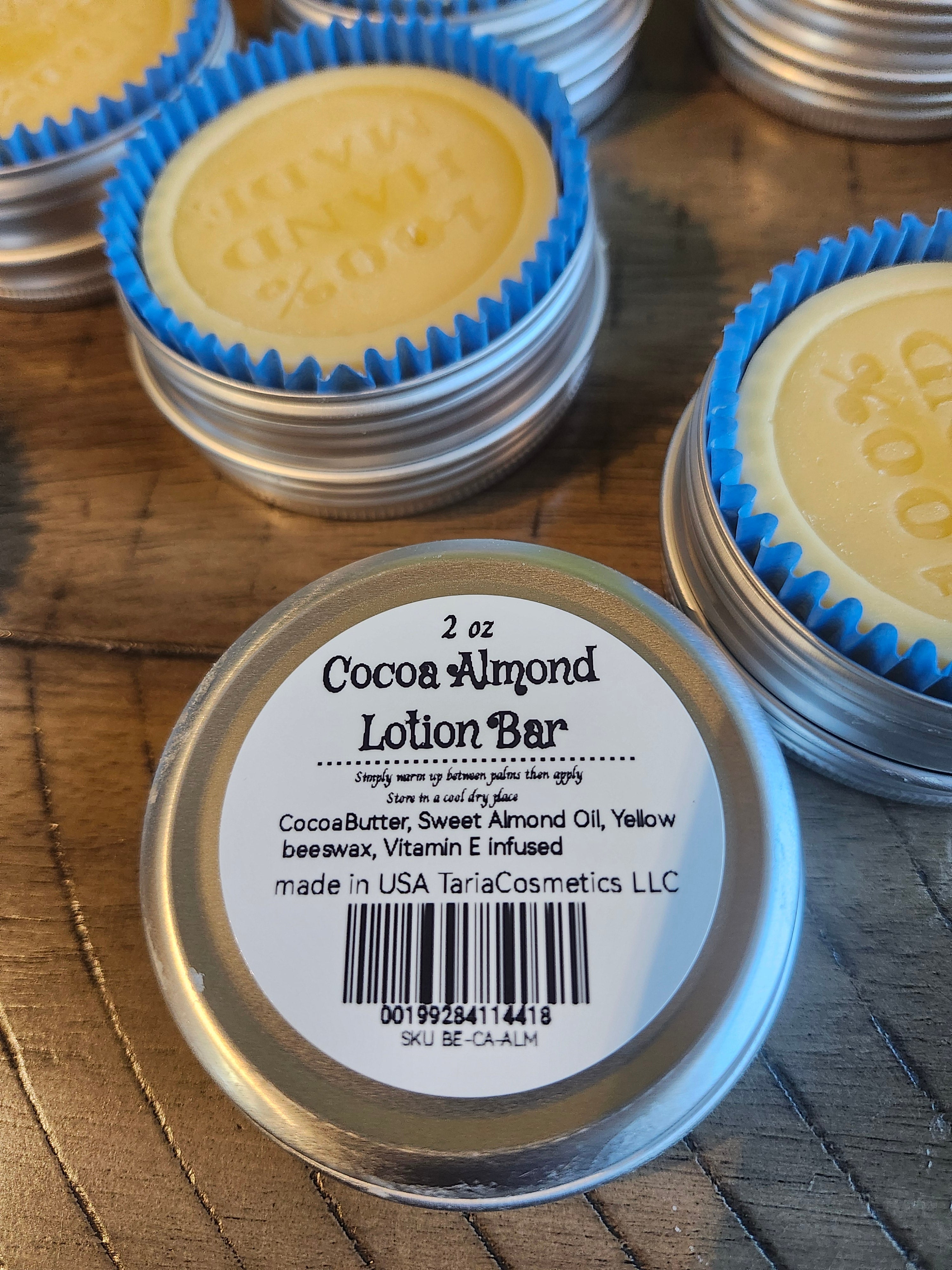 Cocoa Almond Lotion Bar - Organic Cocoa Butter & Almond Oil for Radiant Skin