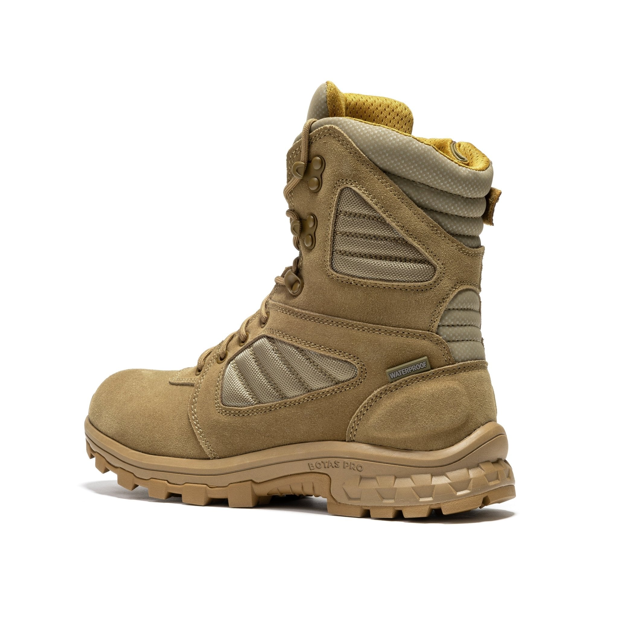 ROCKROOSTER Burano Coyote 8 inch Suede Leather Waterproof Tactical & Military Boots AB540 - Overture Gifts