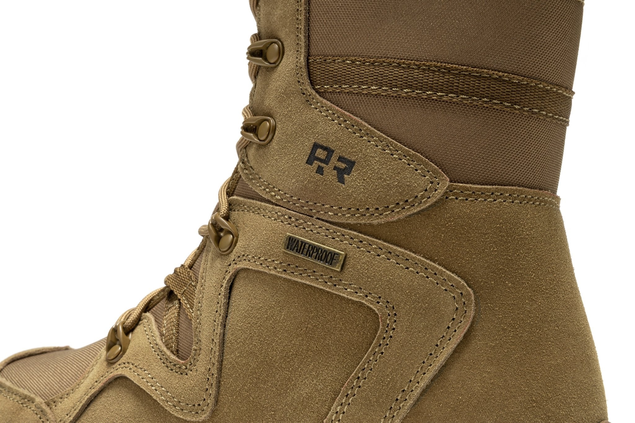 ROCKROOSTER Colmar Coyote 8 inch Suede Leather Waterproof Tactical & Military Boots AB520 - Overture Gifts