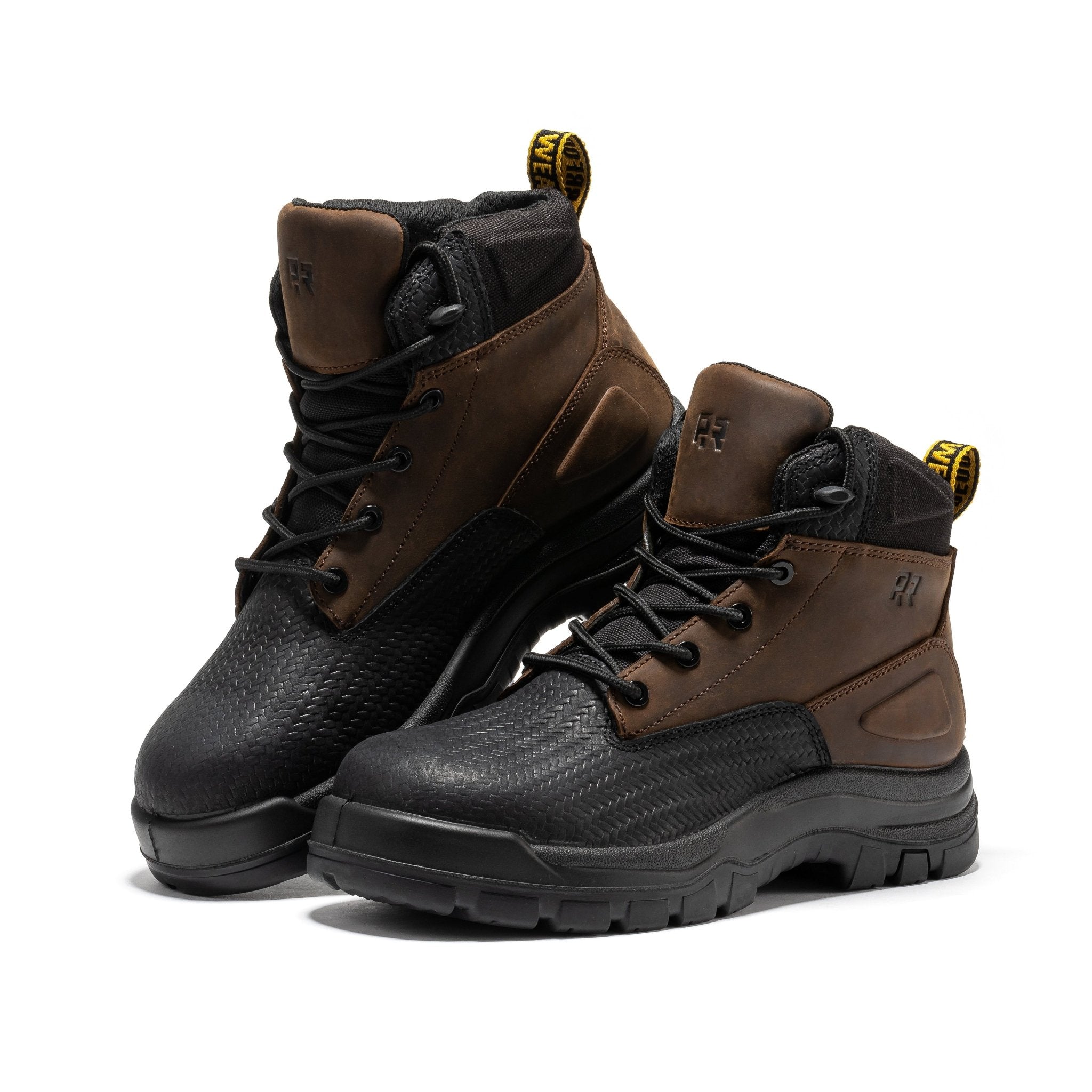 ROCKROOSTER Marfa Brown 6 Inch Waterproof Composite Toe Leather Work Boots CP210 - Overture Gifts