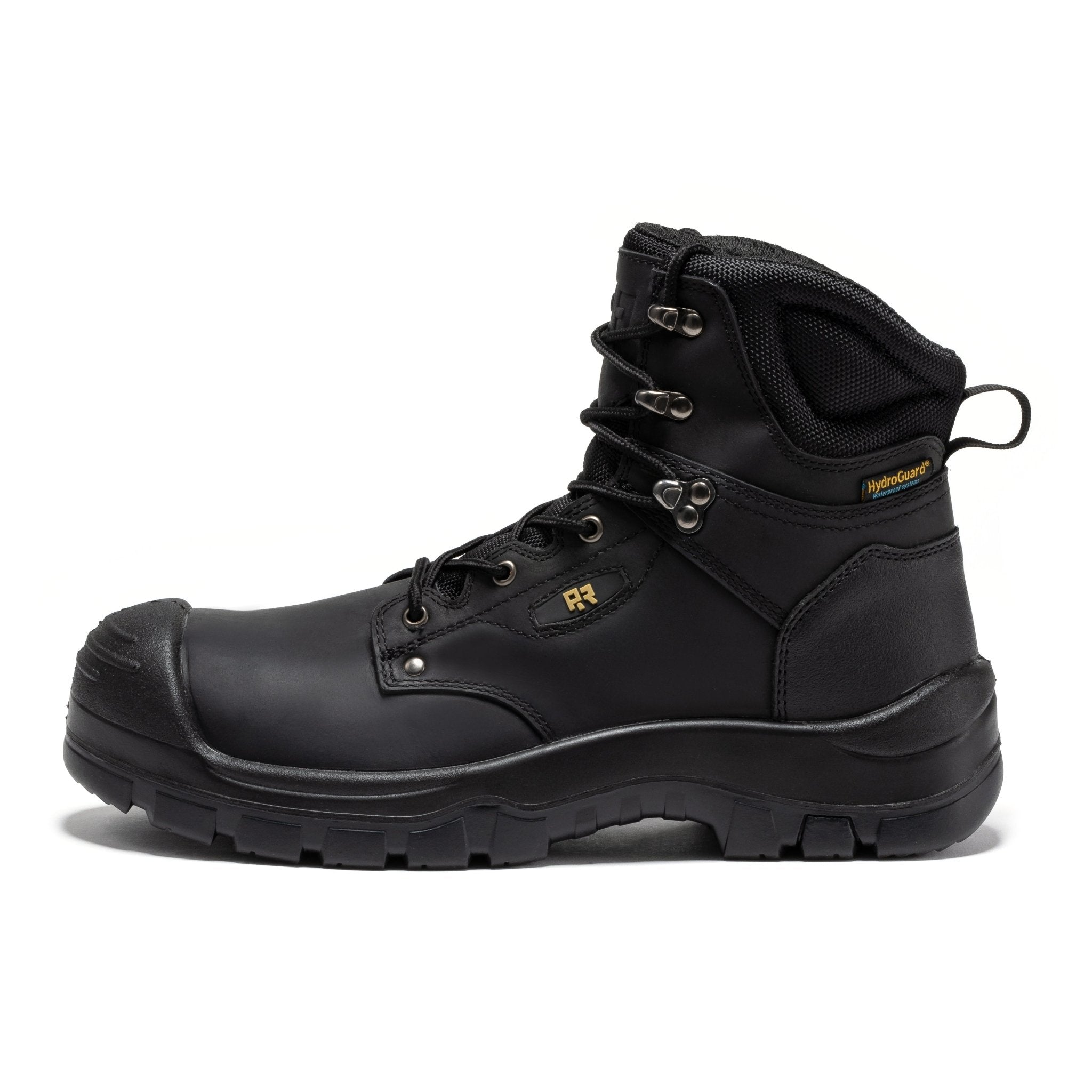 ROCKROOSTER Woodland Black 6 inch Waterproof Composite Toe Leather Work Boots AK662 - Overture Gifts