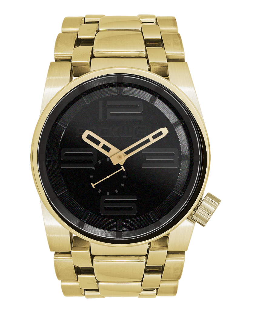 Rockwell 50mm Murdered-Dial Edition — 18K Gold & Black - Overture Gifts
