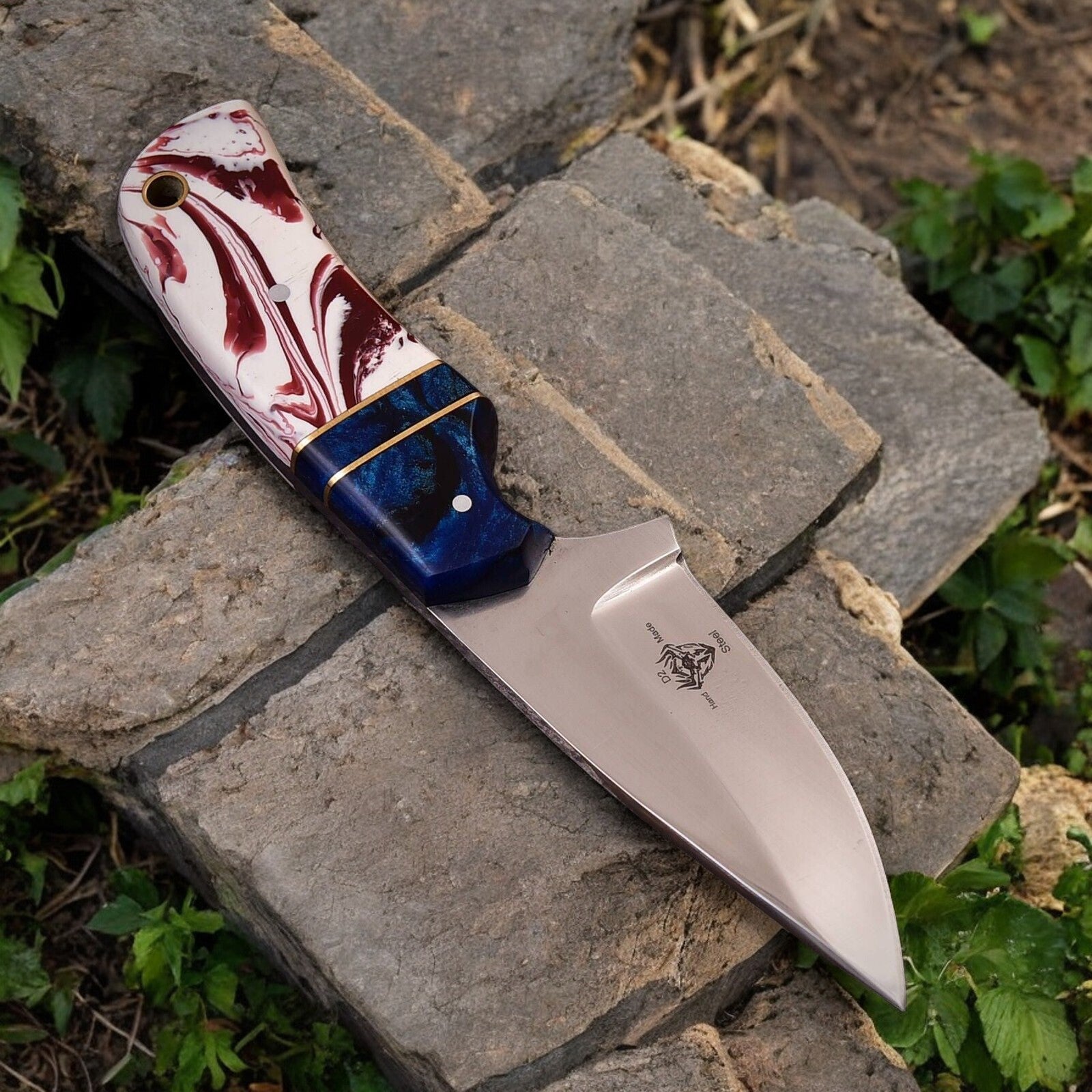 Custom Handmade Hunting Knife – High-Carbon Steel Blade