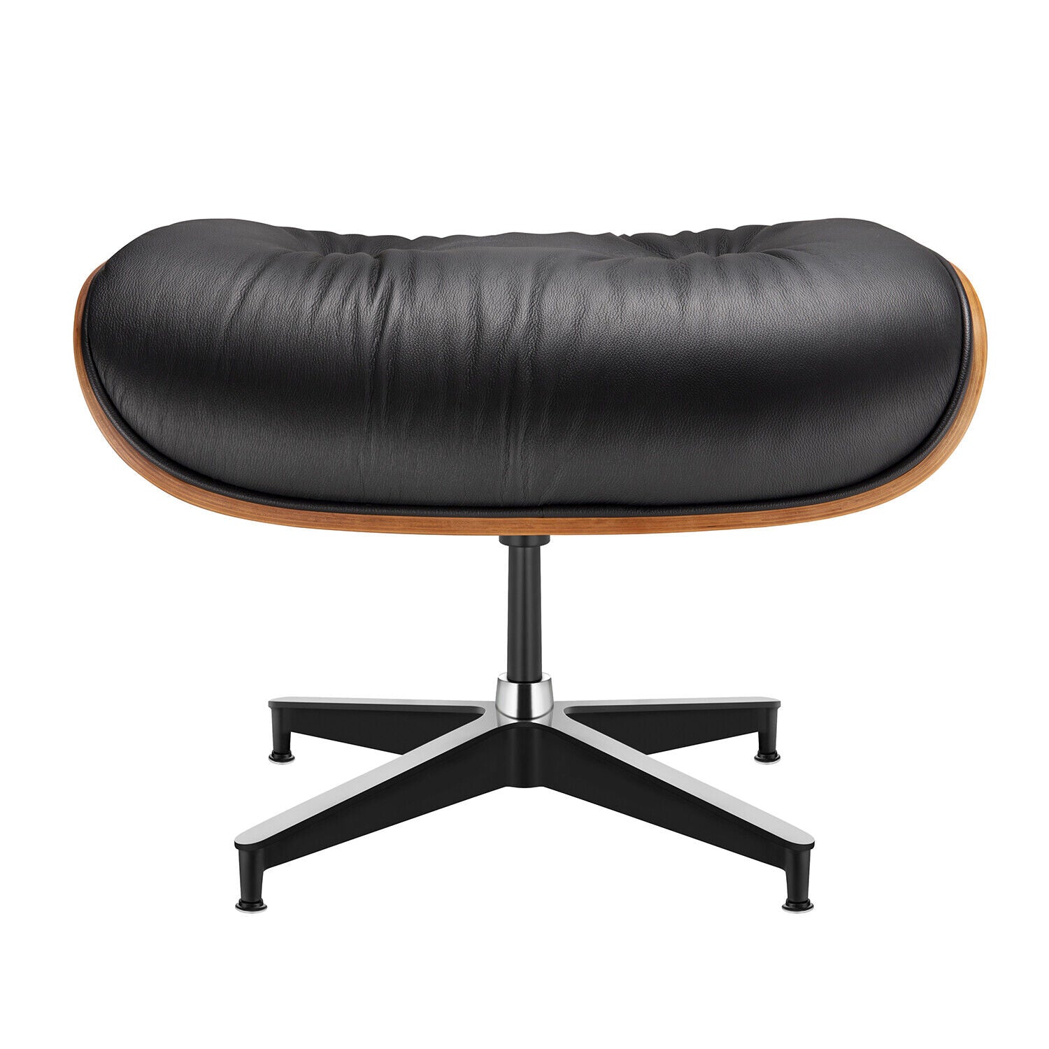 Classic Genuine Leather Lounge With Ottoman Leg Chair (Replica)