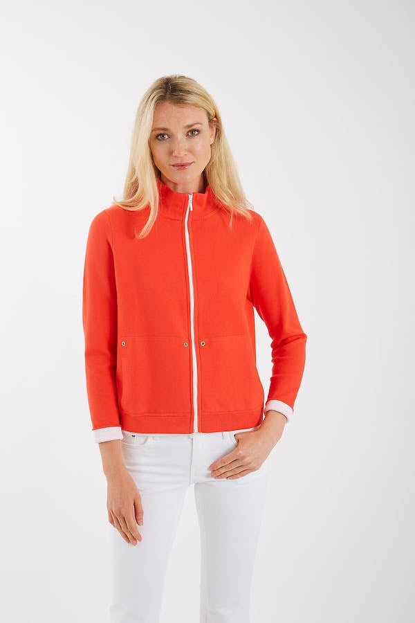 Pima Cotton Half Milano Zip Jacket #183314