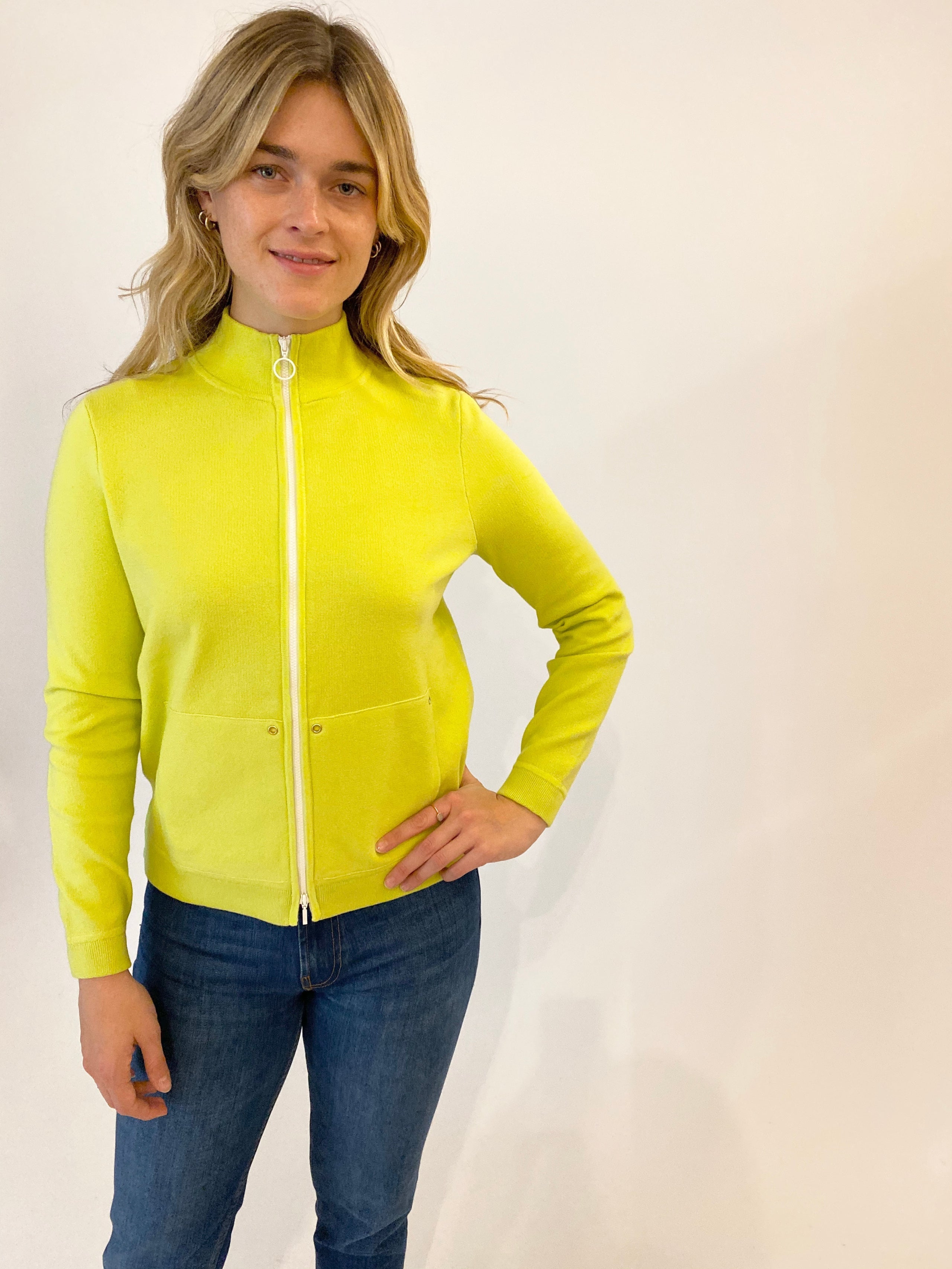 Pima Cotton Half Milano Zip Jacket #183314