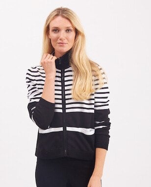 Pima Cotton Striped Jacket #194316