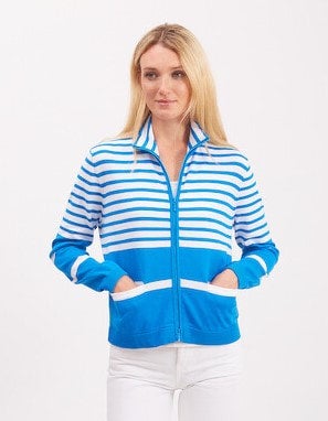 Pima Cotton Striped Jacket #194316