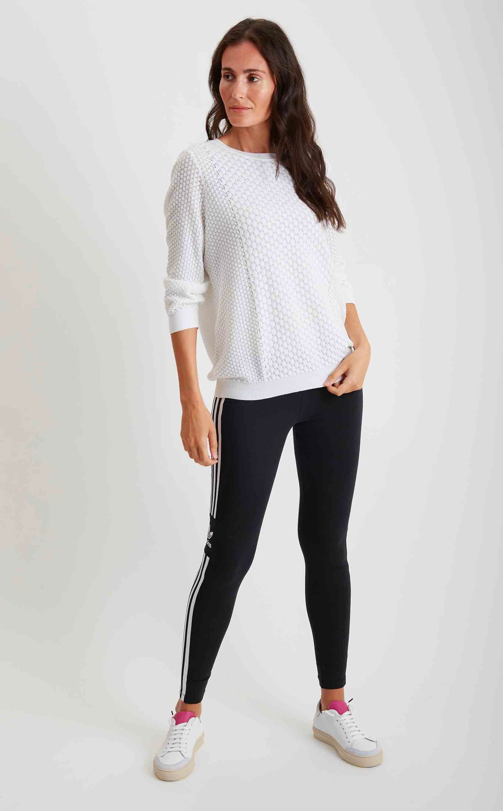 Pima Cotton Crew Texture Bubble Top #204329