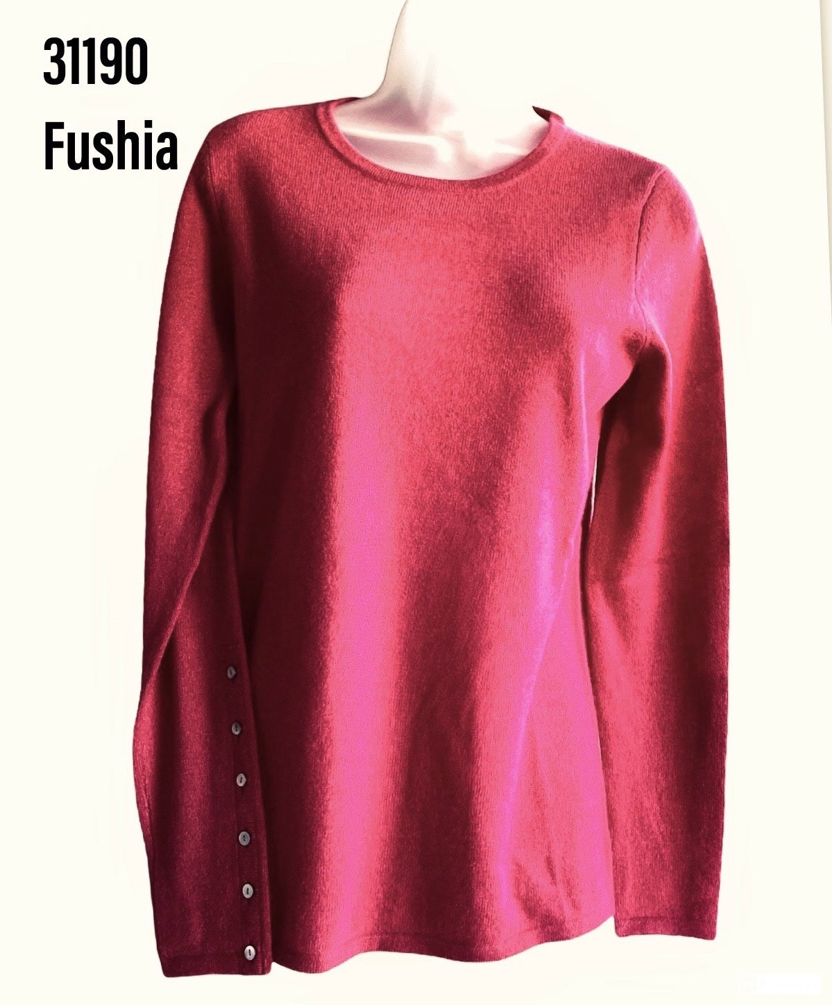Women - Cashmere w/Cuff Buttons #31190TT
