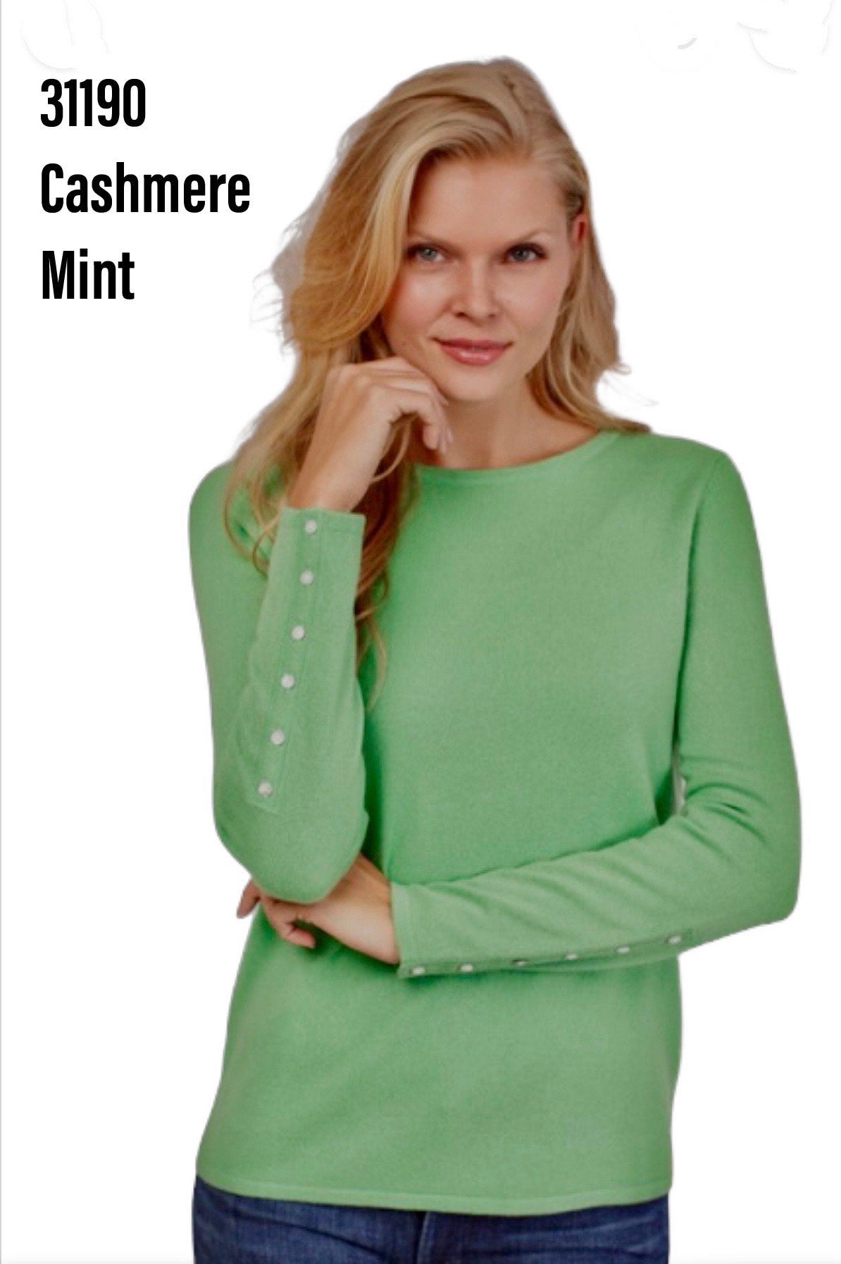 Women - Cashmere w/Cuff Buttons #31190TT