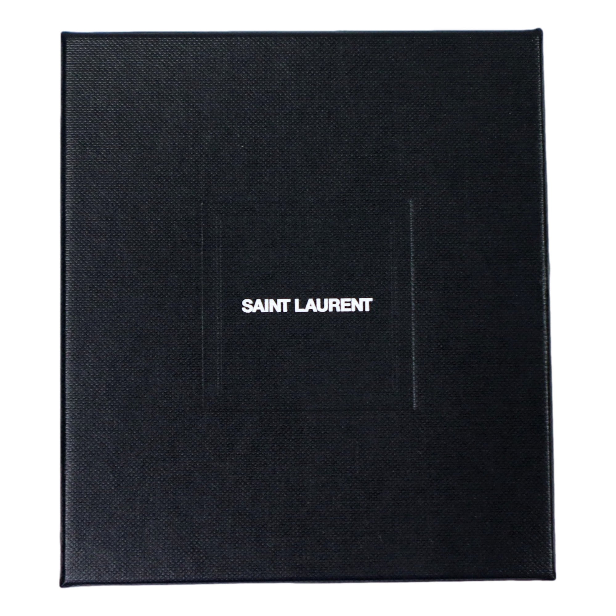 Saint Laurent Gear Silver Gunmetal Bracelet Large