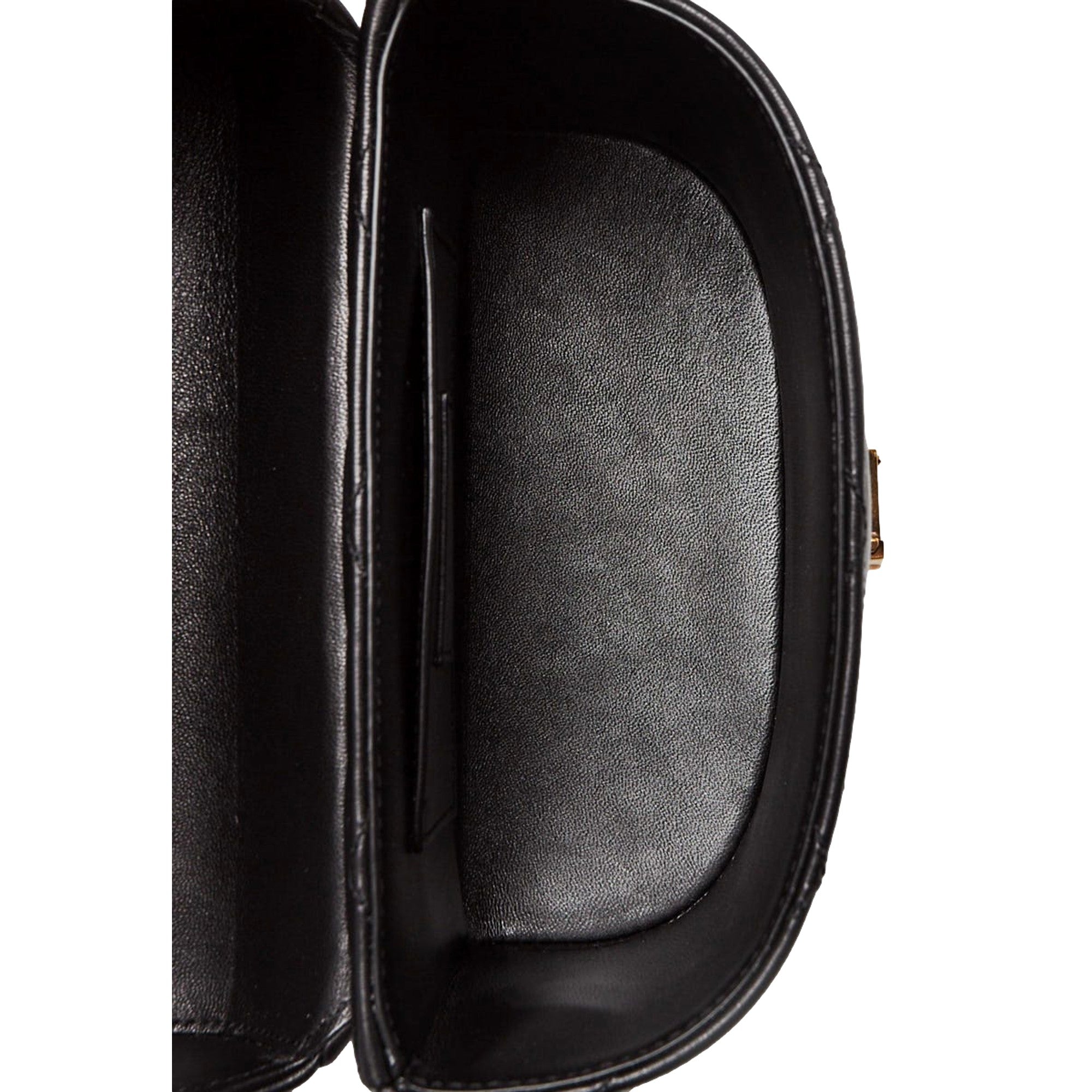 Saint Laurent YSL June Black Quilted Leather Crossbody Bag