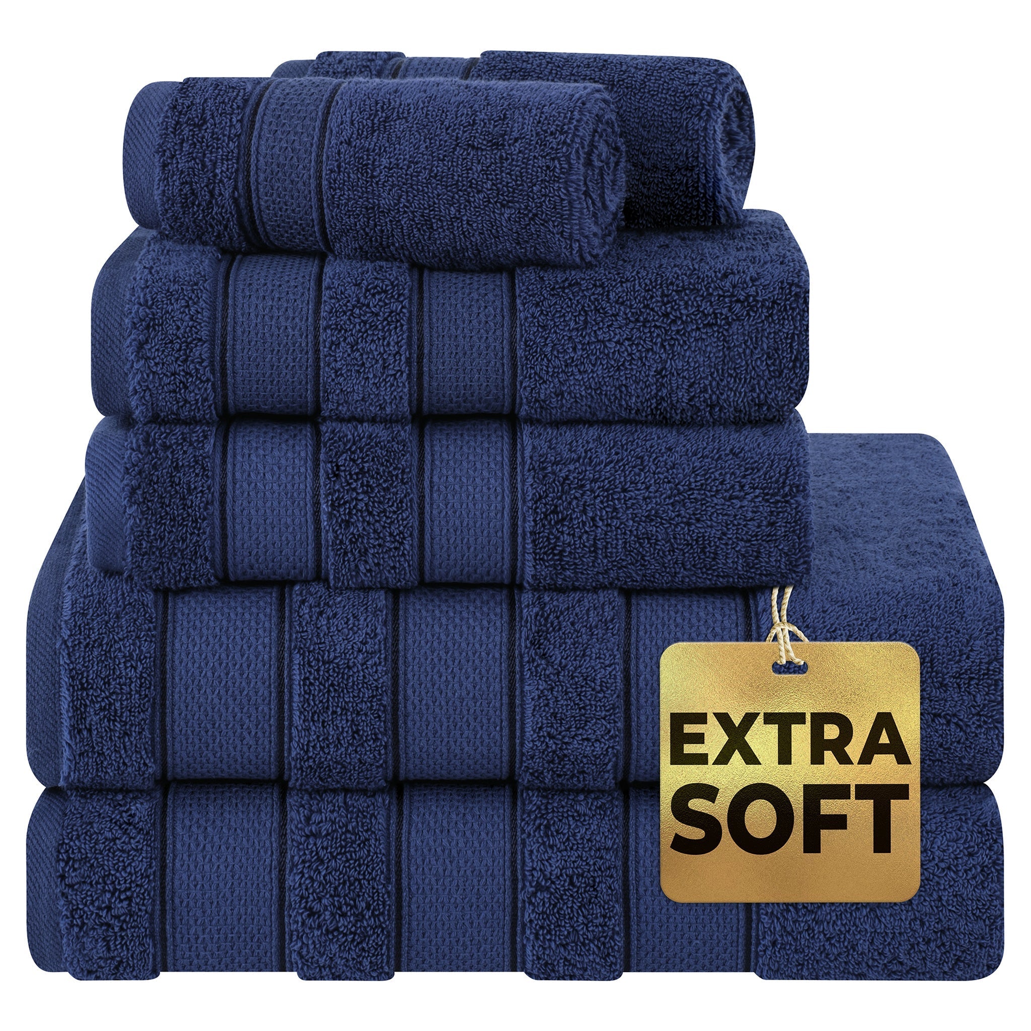 Salem 6 Piece 100% Cotton Luxury Bath Towel Set - Overture Gifts