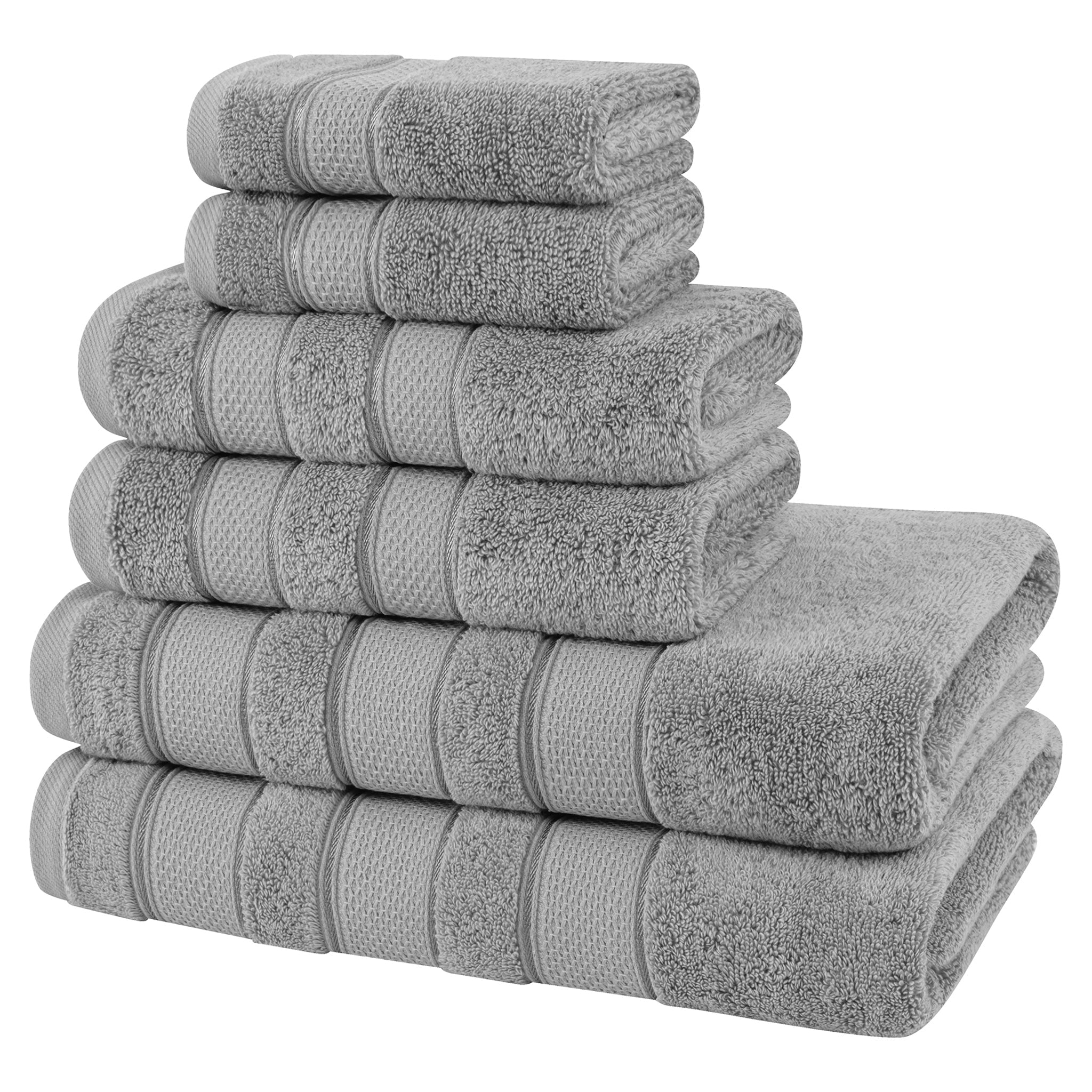 Salem 6 Piece 100% Cotton Luxury Bath Towel Set - Overture Gifts