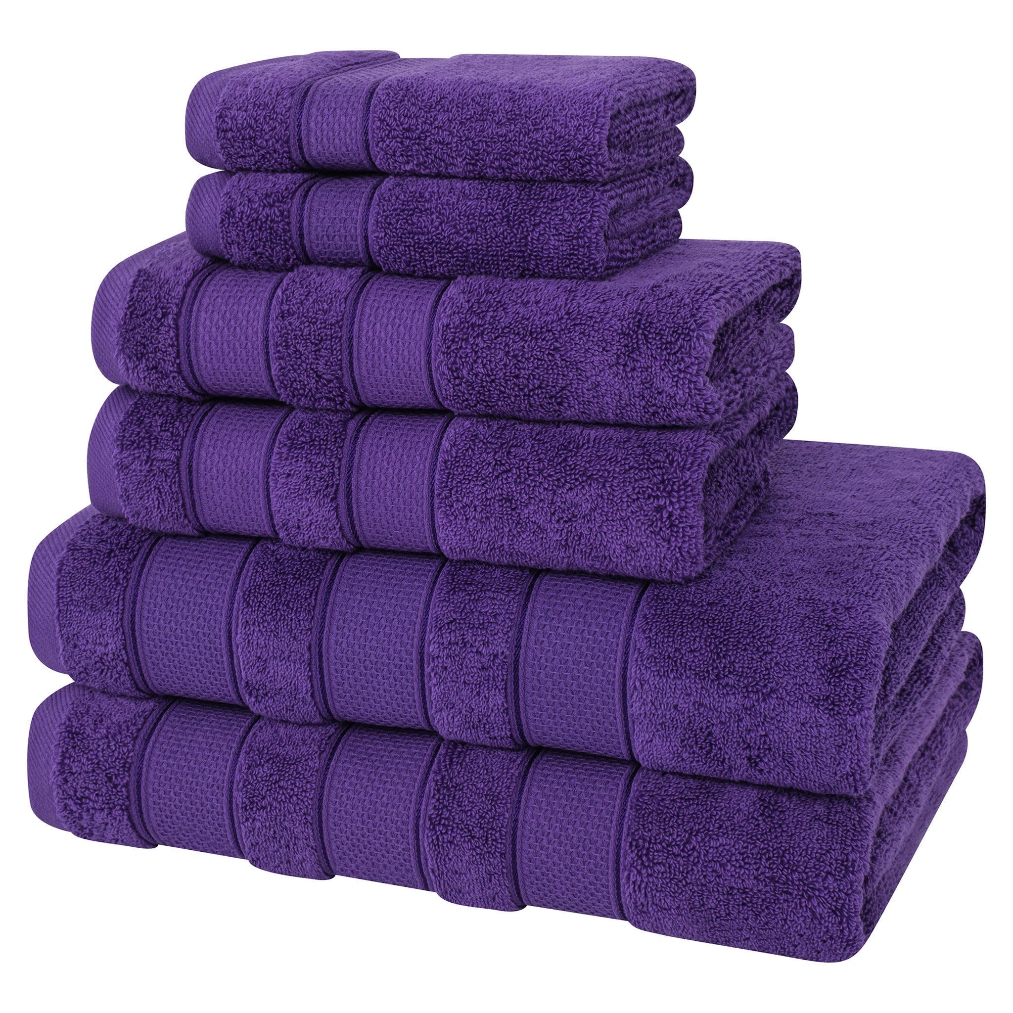 Salem 6 Piece 100% Cotton Luxury Bath Towel Set - Overture Gifts