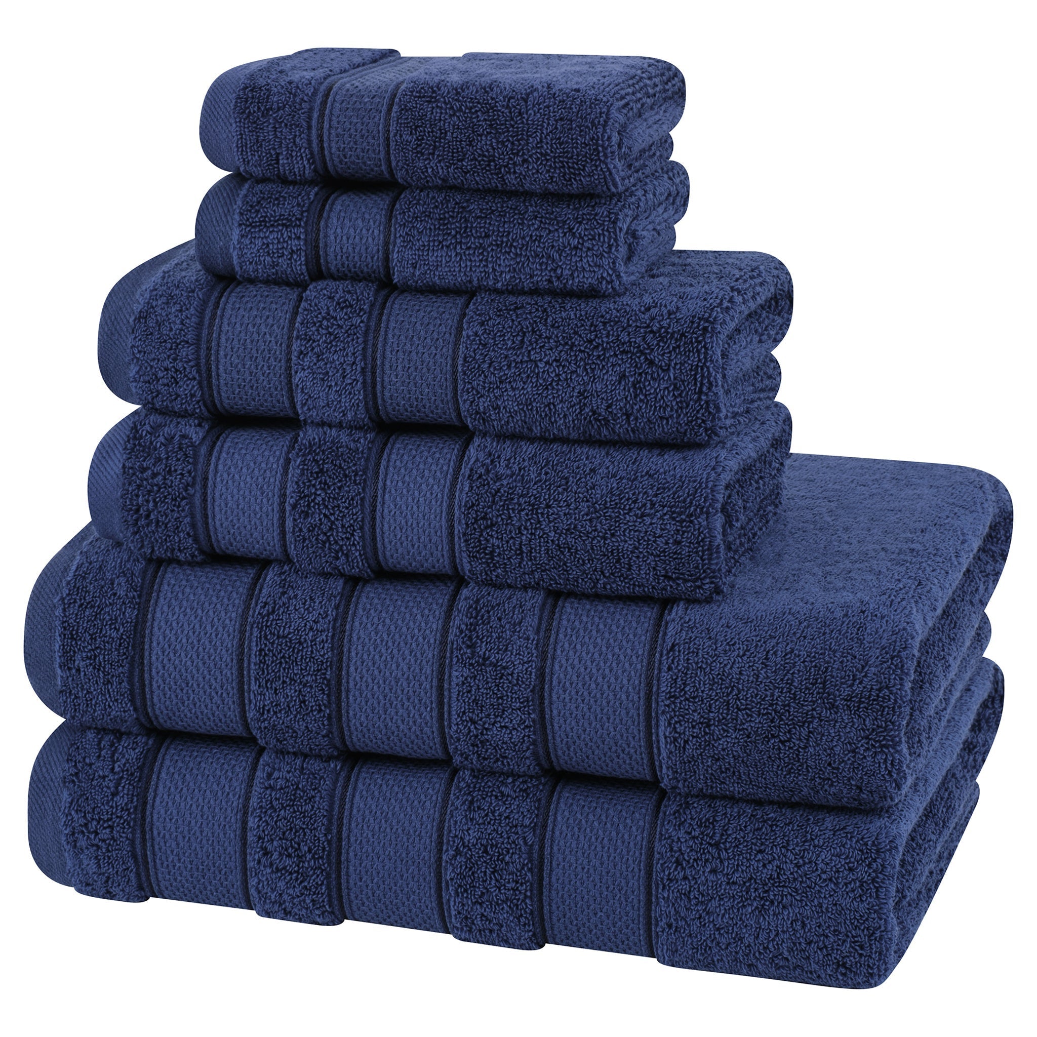 Salem 6 Piece 100% Cotton Luxury Bath Towel Set - Overture Gifts