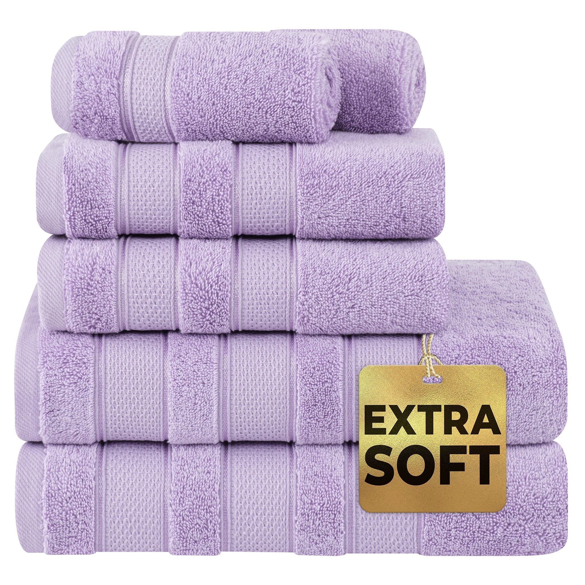 Salem 6 Piece 100% Cotton Luxury Bath Towel Set - Overture Gifts