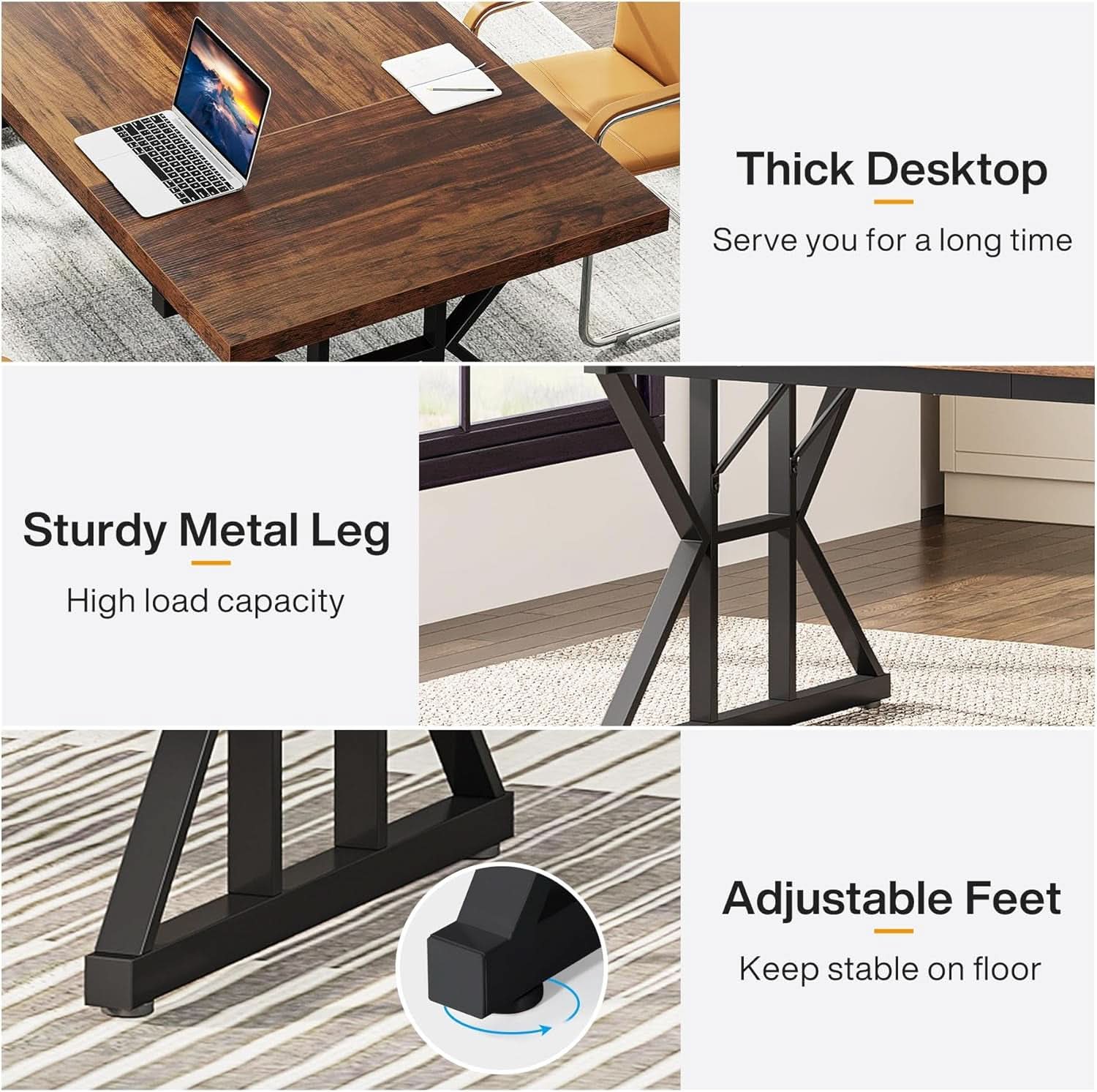 Seventy Inch Executive Desk For Office Workstation - Overture Gifts