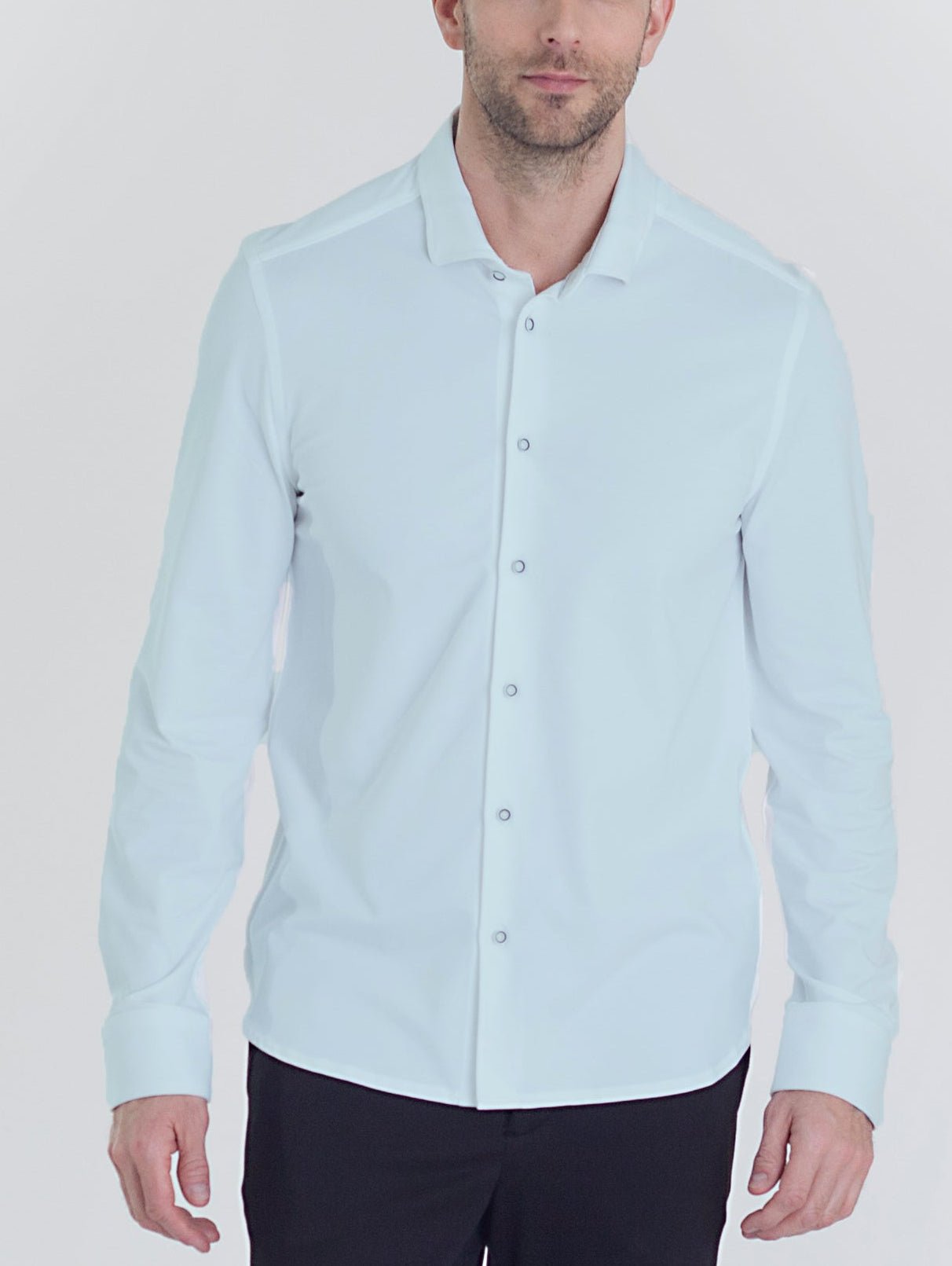 'Single Shot' Long Sleeve Tech Shirt - Light Blue - Overture Gifts